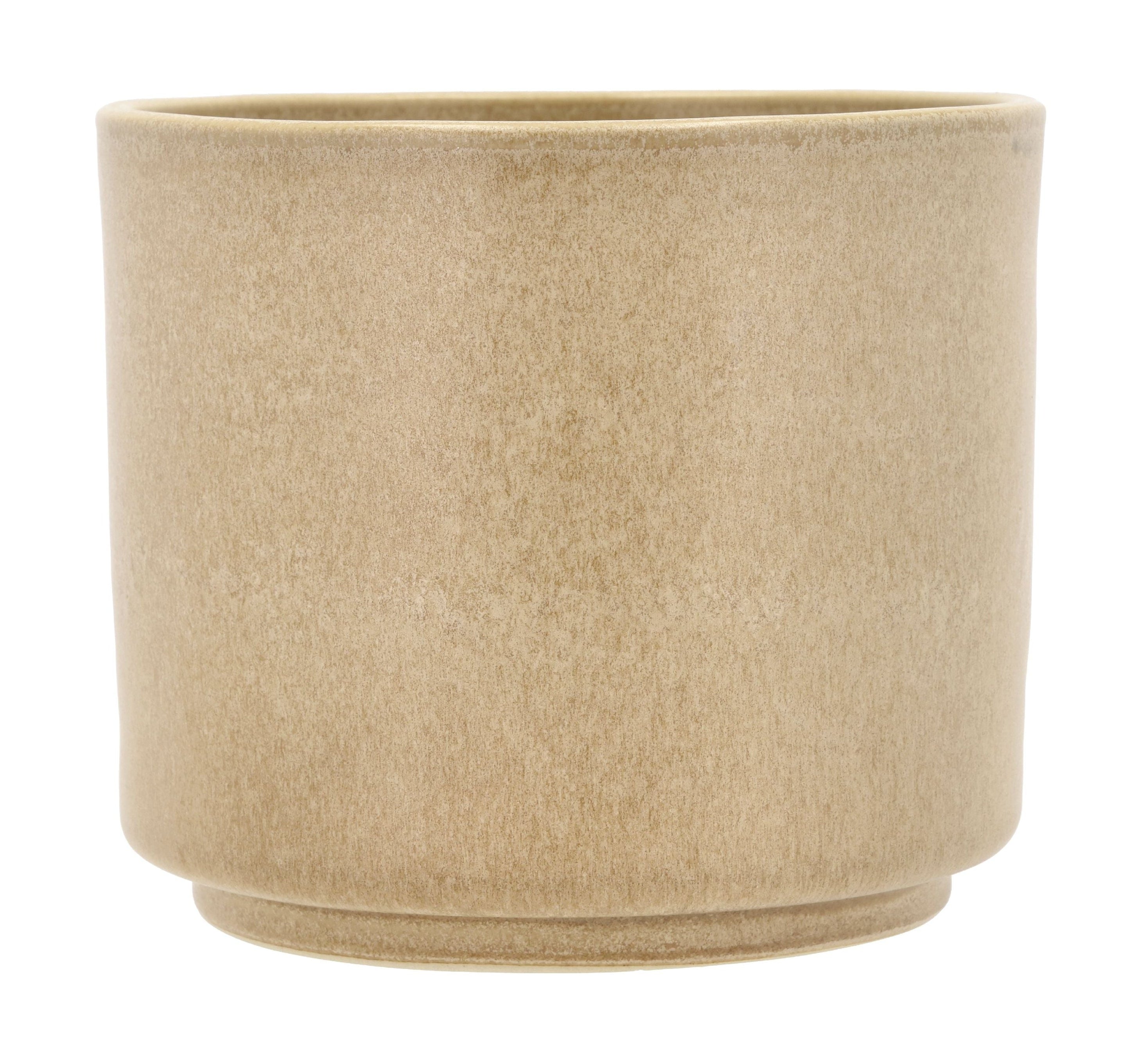 Villa Collection Leer Flowerpot Ø 17 x 15 cm, krem