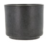 Villa Collection Leer Flowerpot Ø 17 x 15 cm, svart metallisk