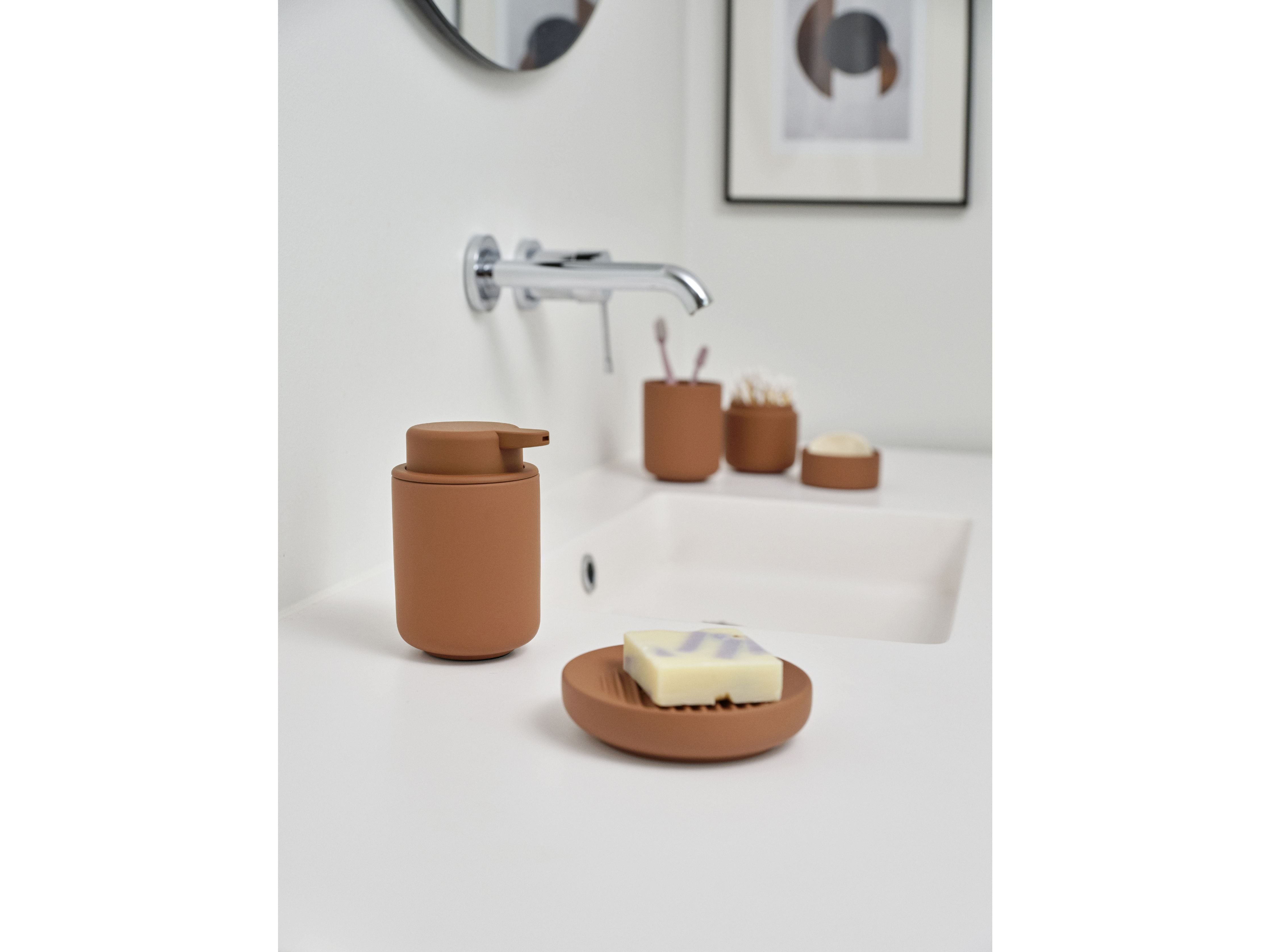 Zone Danimarca Dispenser di sapone Ume 0,25 litri, terracotta