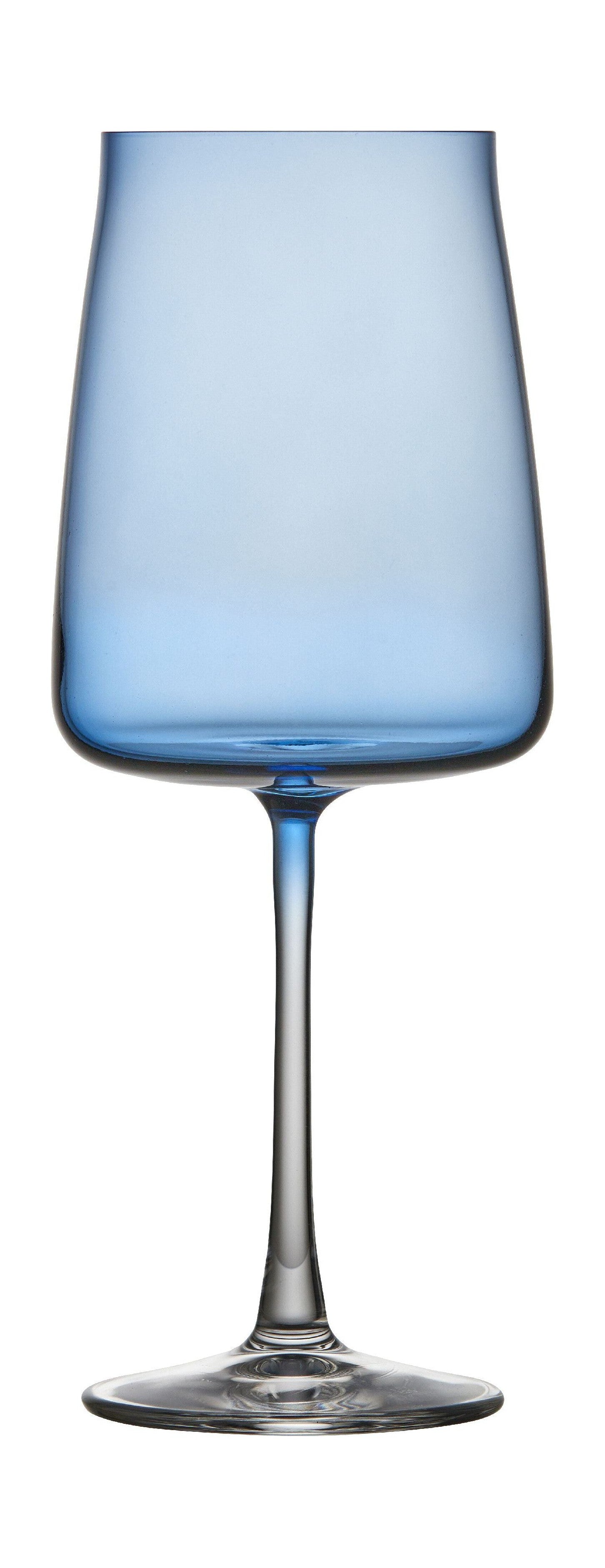Lyngby Glas Krystal零红酒杯54 Cl 4 PC，蓝色