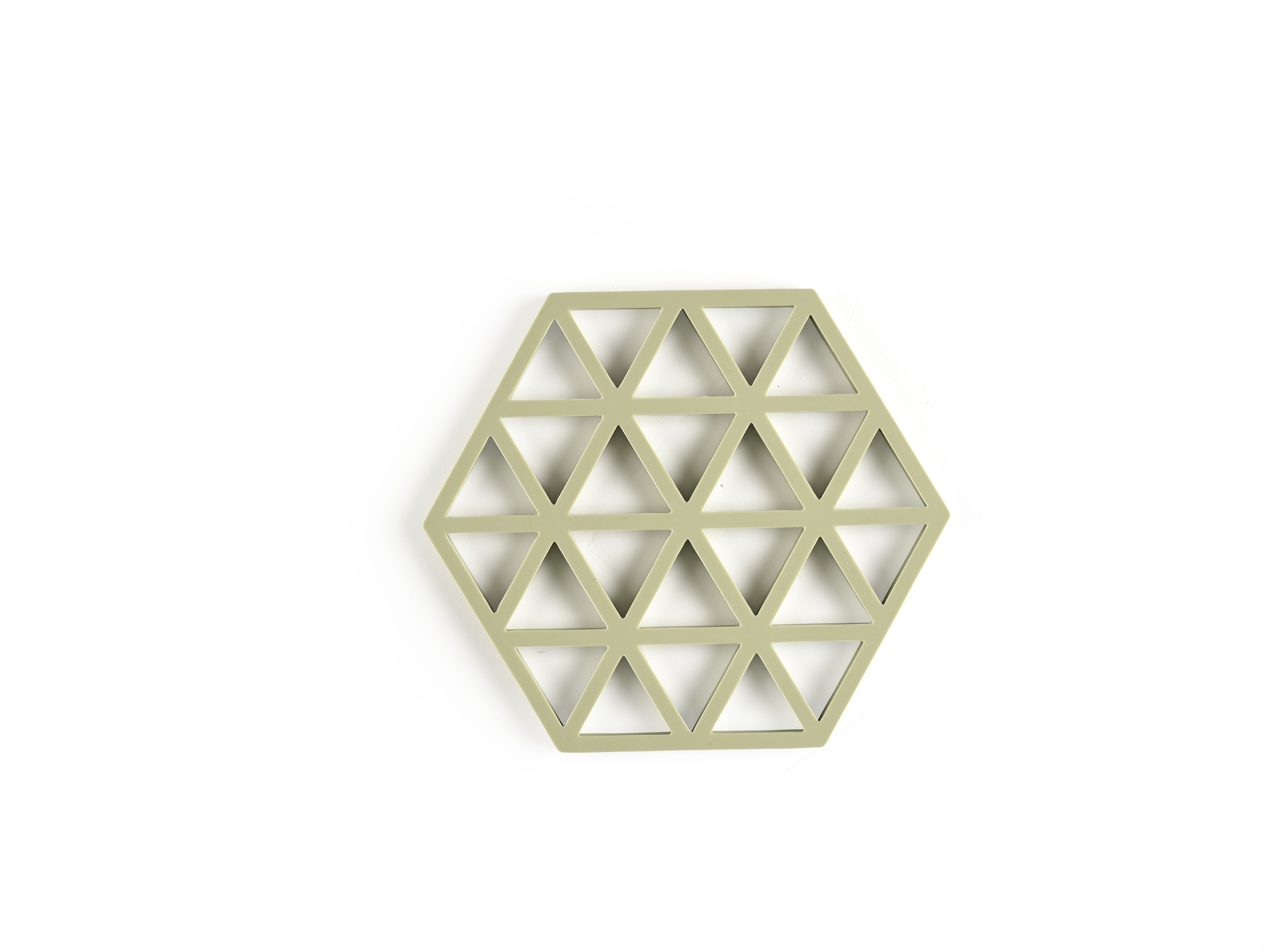 Zone Denmark Triangles Trivet 16 X 14 X 0,9 Cm, Matcha Green