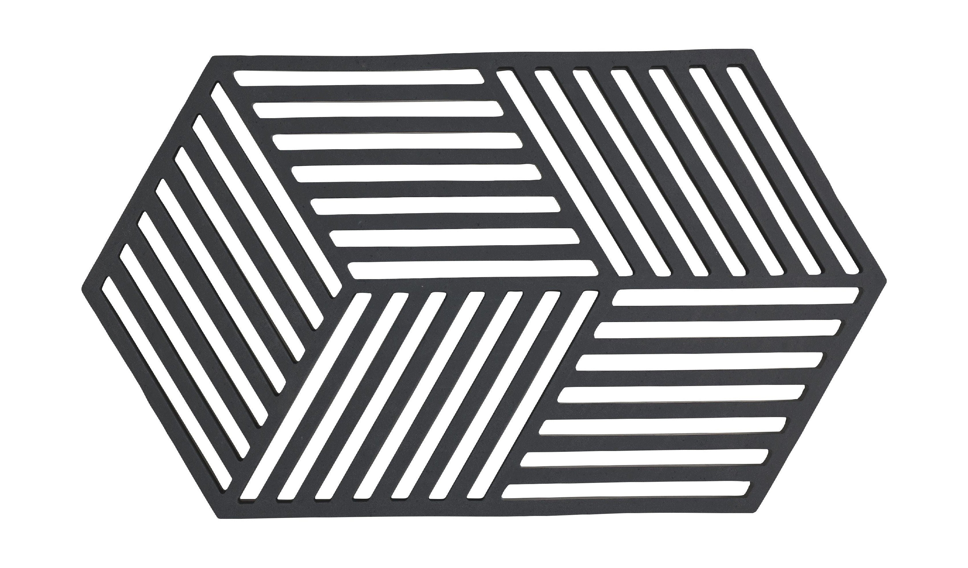 Zone Denmark Hexagon trivet 24 x 14 x 0,9 cm, sort