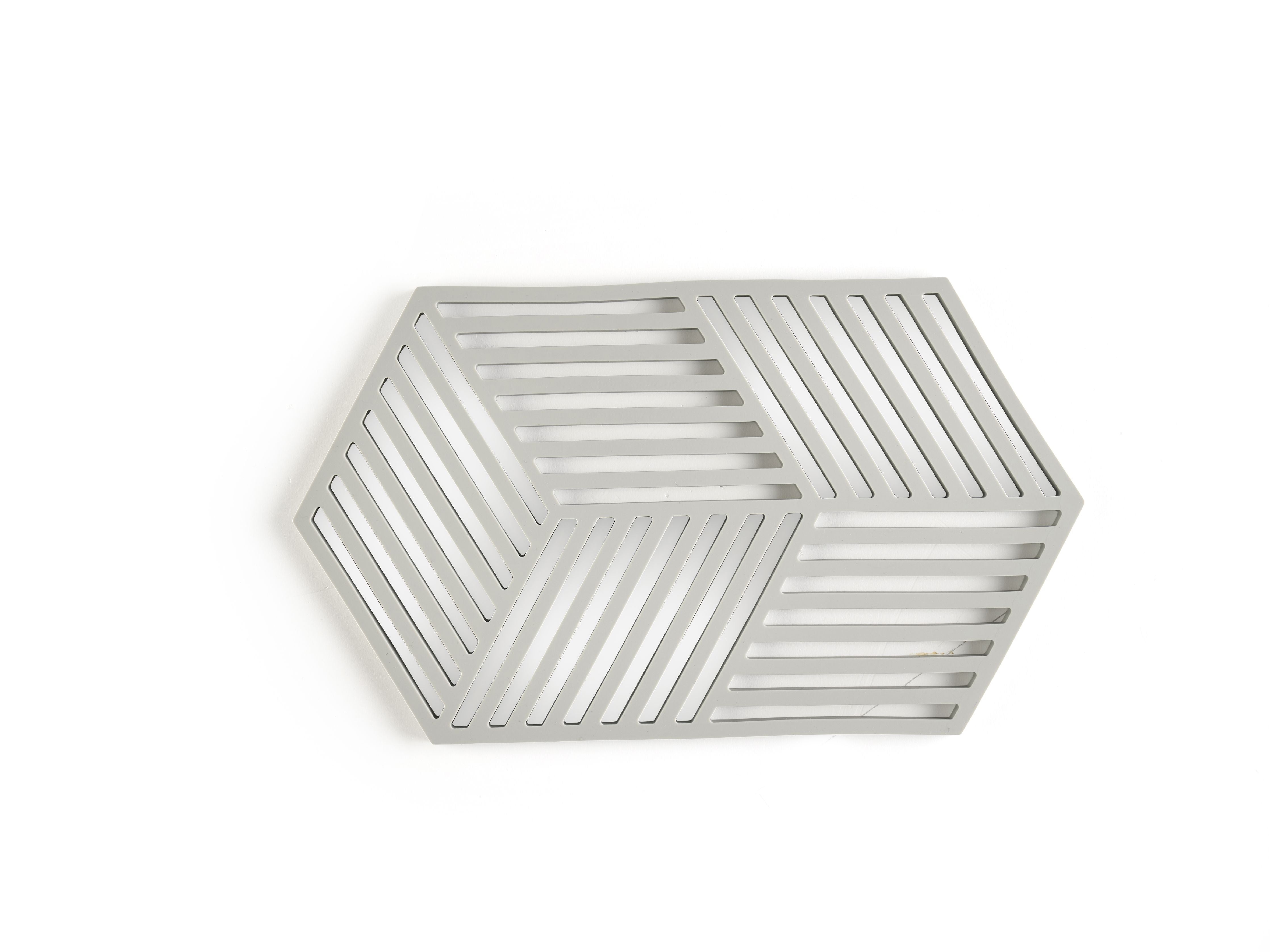 Zone Denmark Hexagon Trivet 24 x 14 x 0,9 cm, warmes Grau