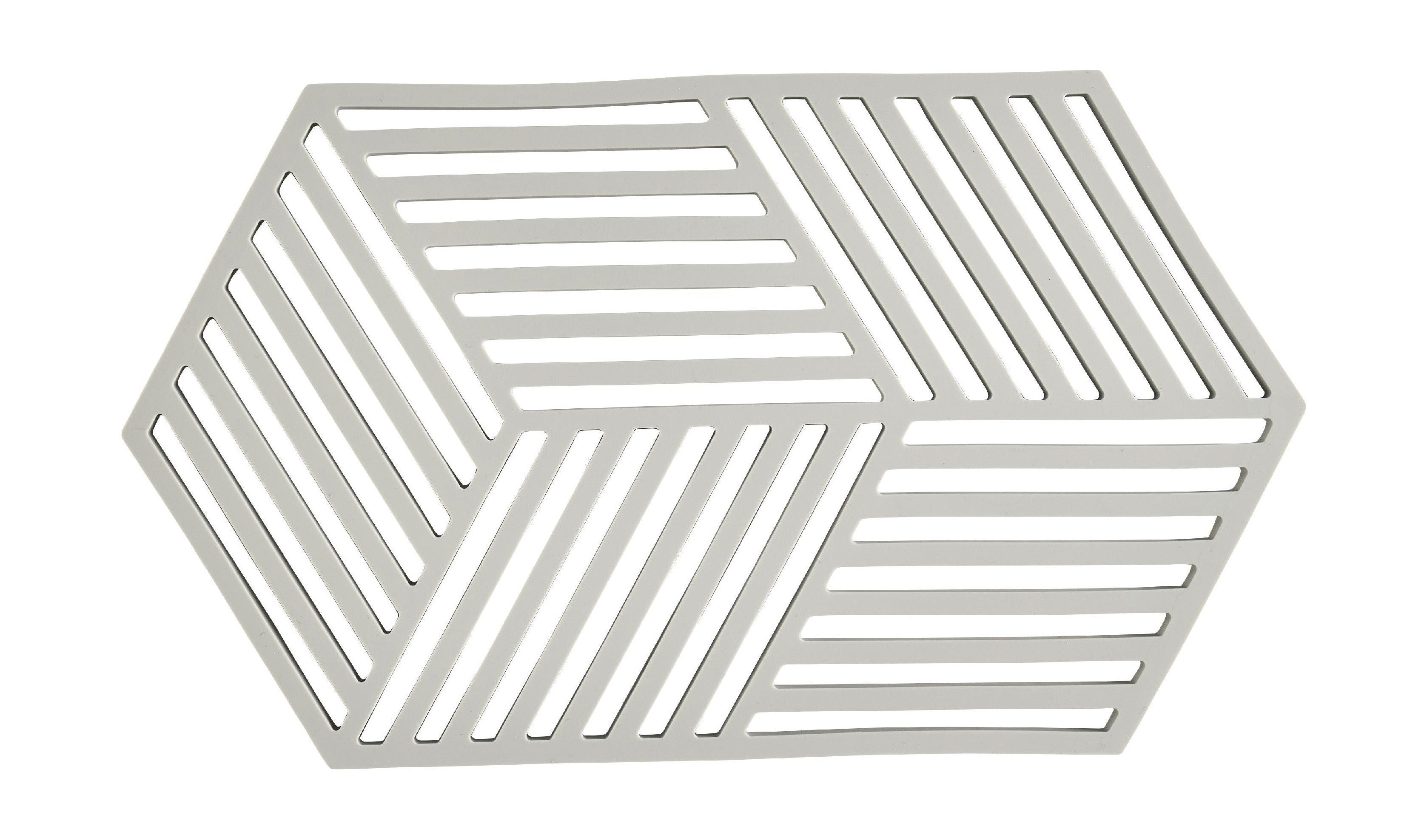 Zone Denmark Hexagon Trivet 24 x 14 x 0,9 cm, varm grå