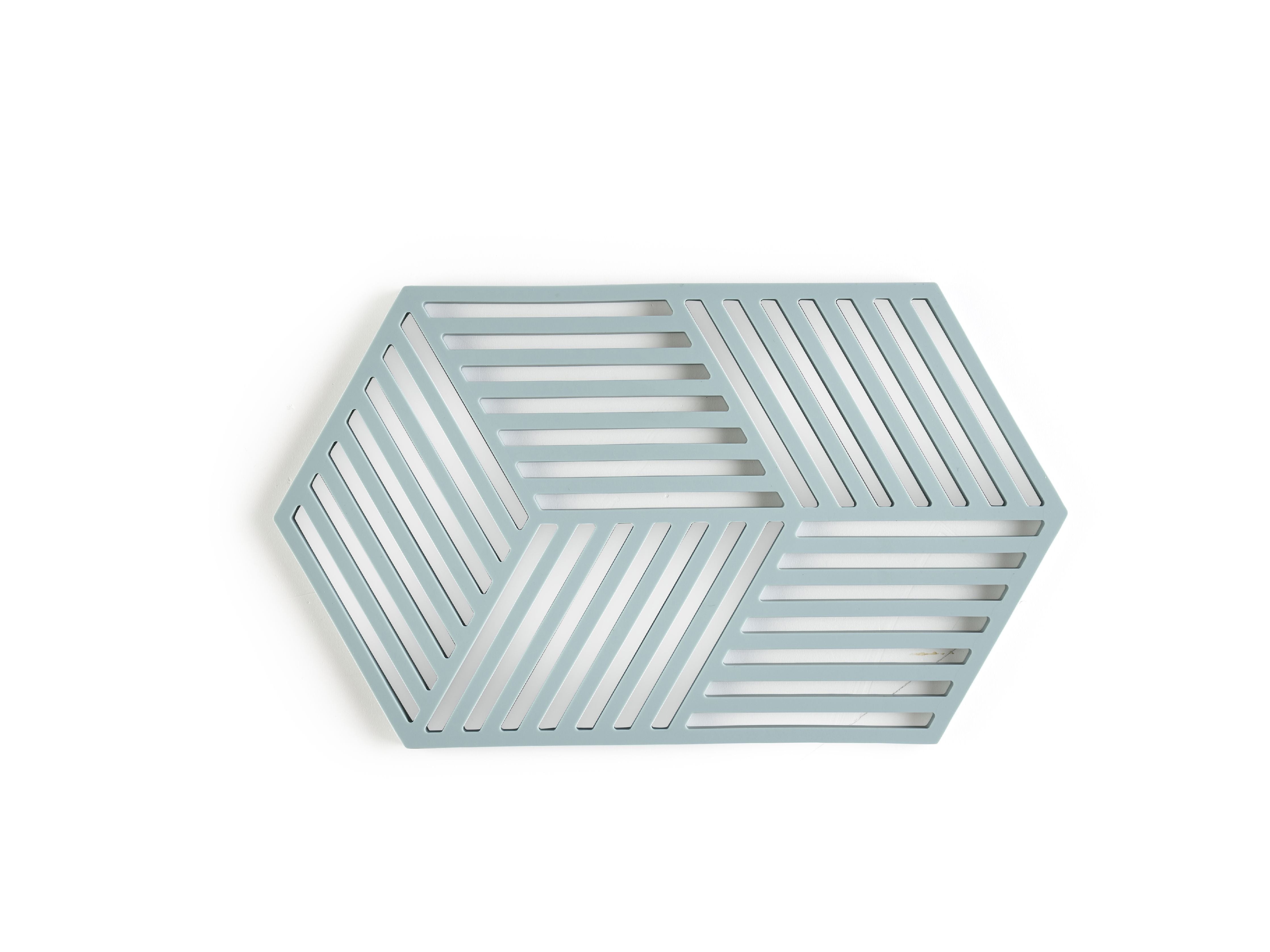 Zone Denmark Zeshoekige trivet 24 x 14 x 0,9 cm, mist blauw