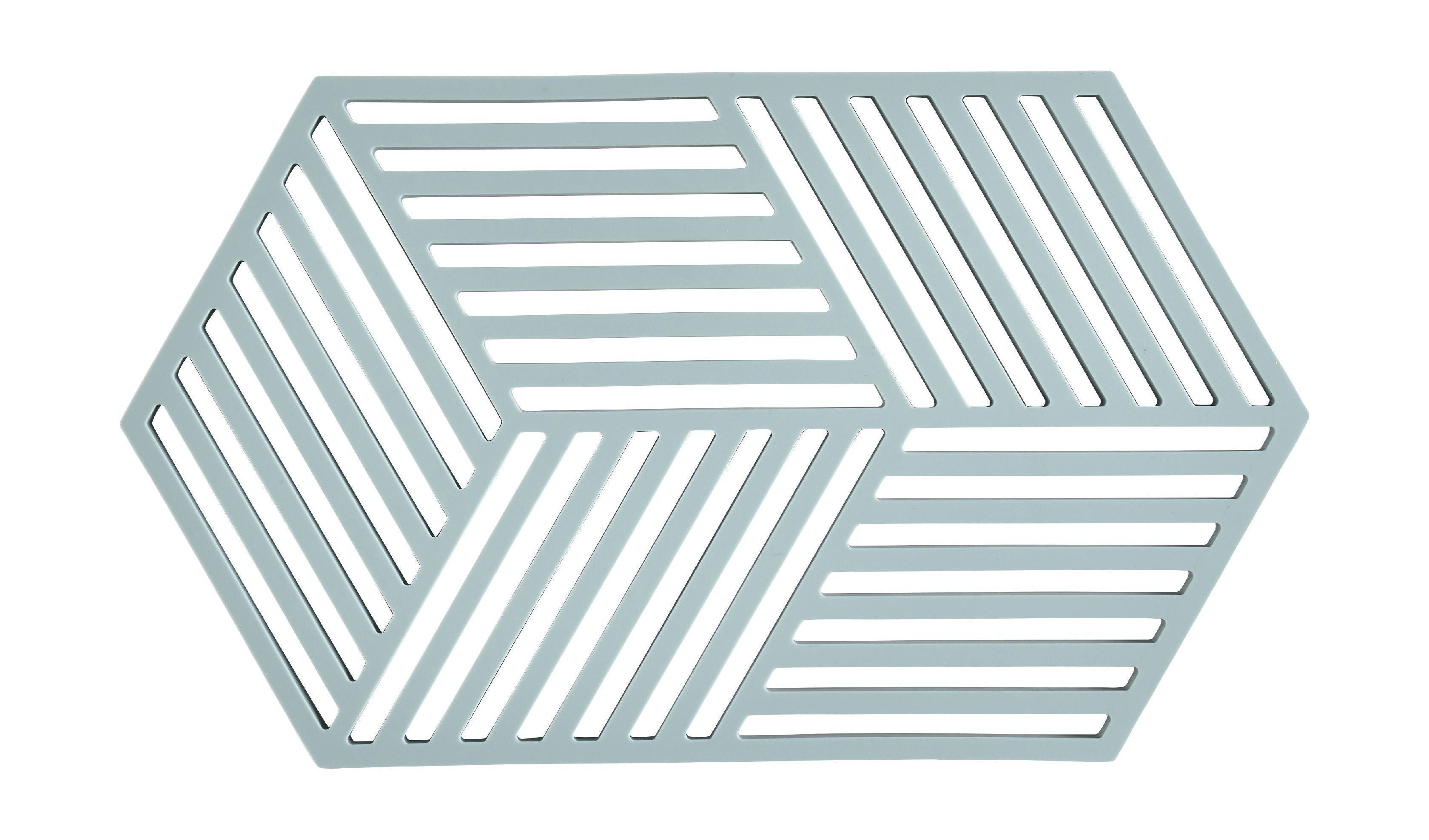 Zone Denmark Hexagon trivet 24 x 14 x 0,9 cm, tågeblå