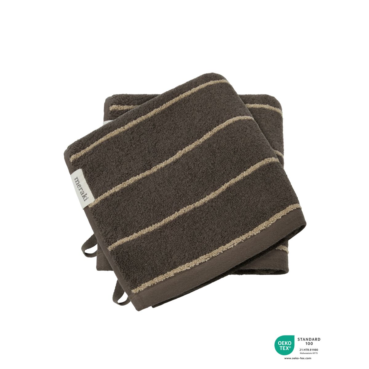 Stripe di asciugamano Meraki 50x100 cm, esercito