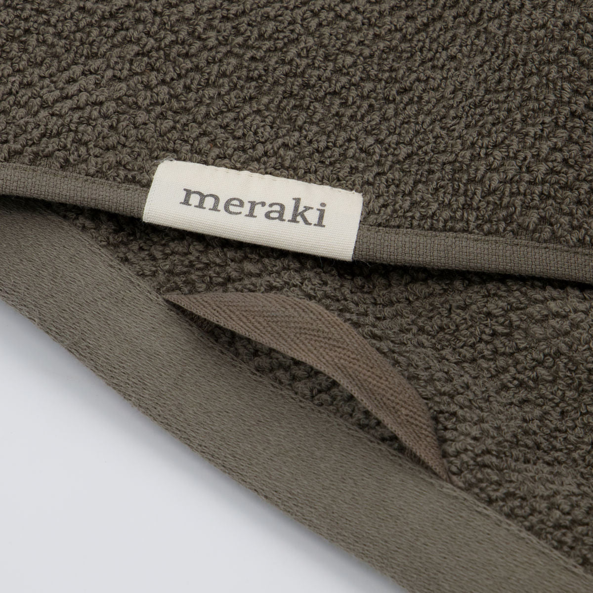 Meraki毛巾固体50x100厘米，陆军