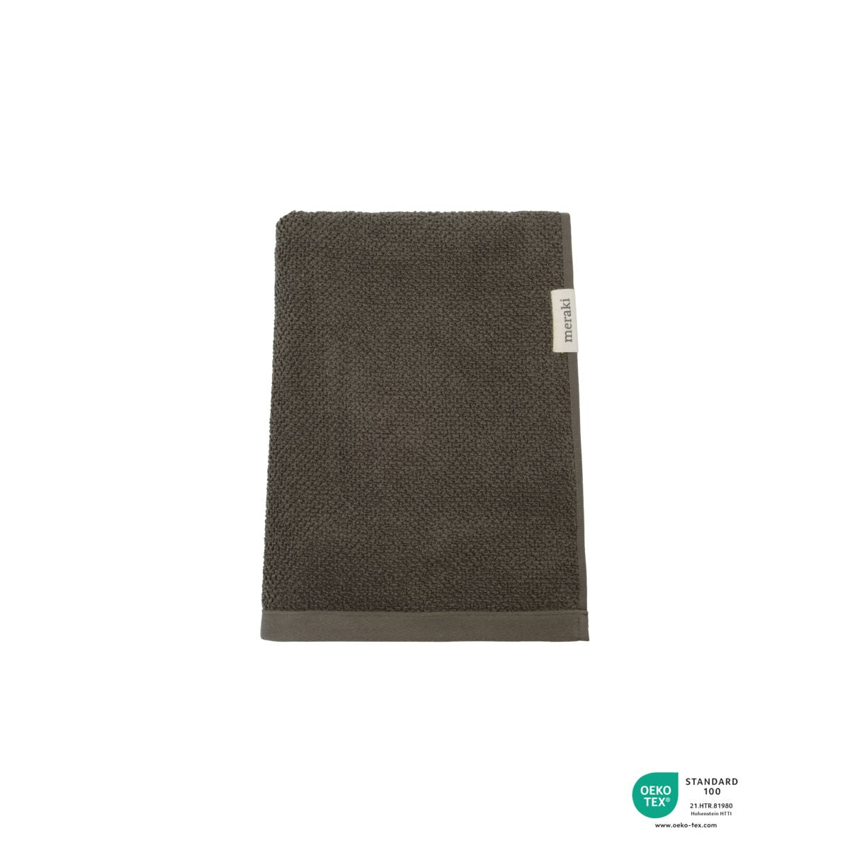 Meraki毛巾固体70x140厘米，陆军