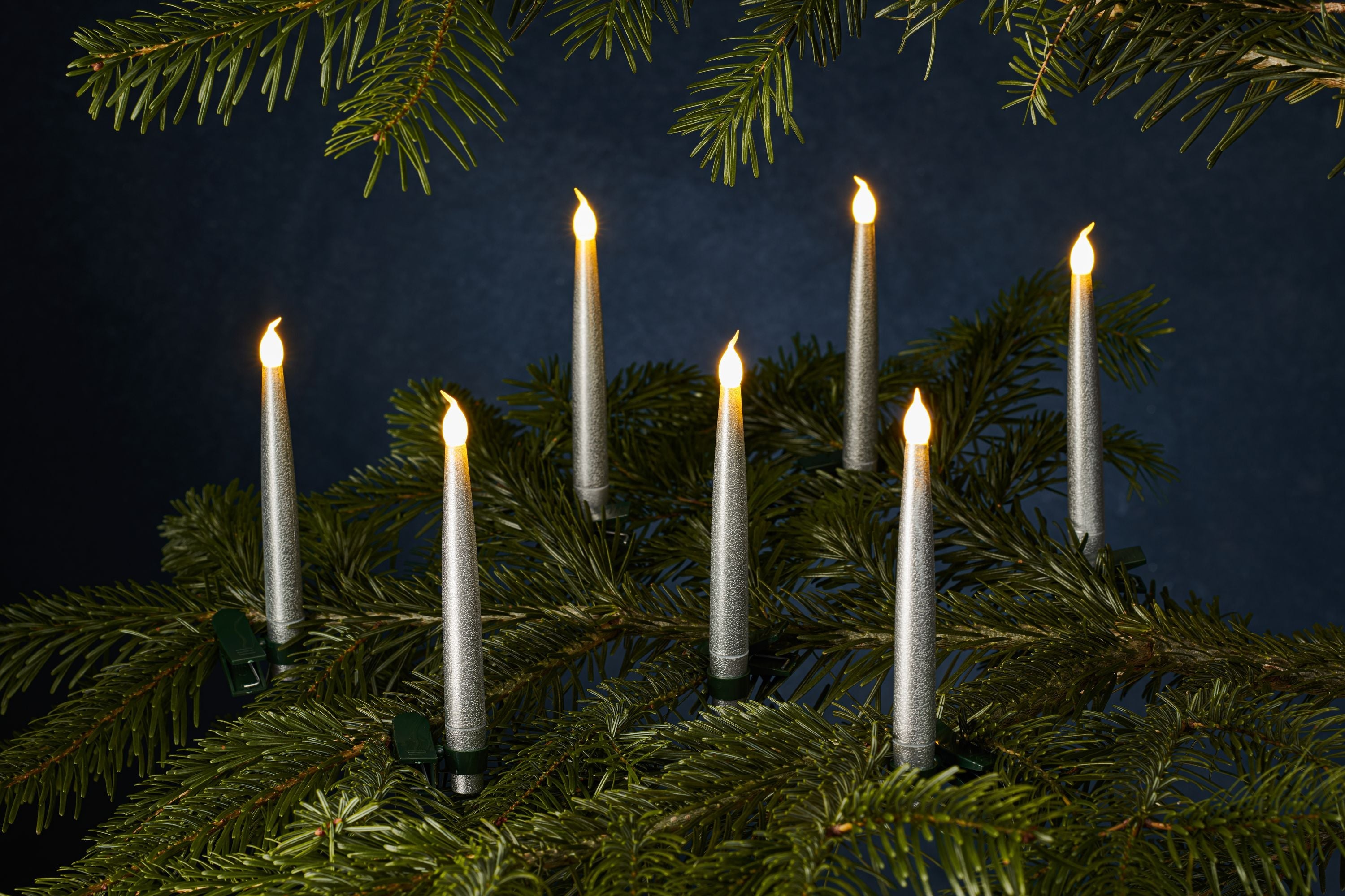 Sirius Carolin condujo a las velas 10 pcs, plata