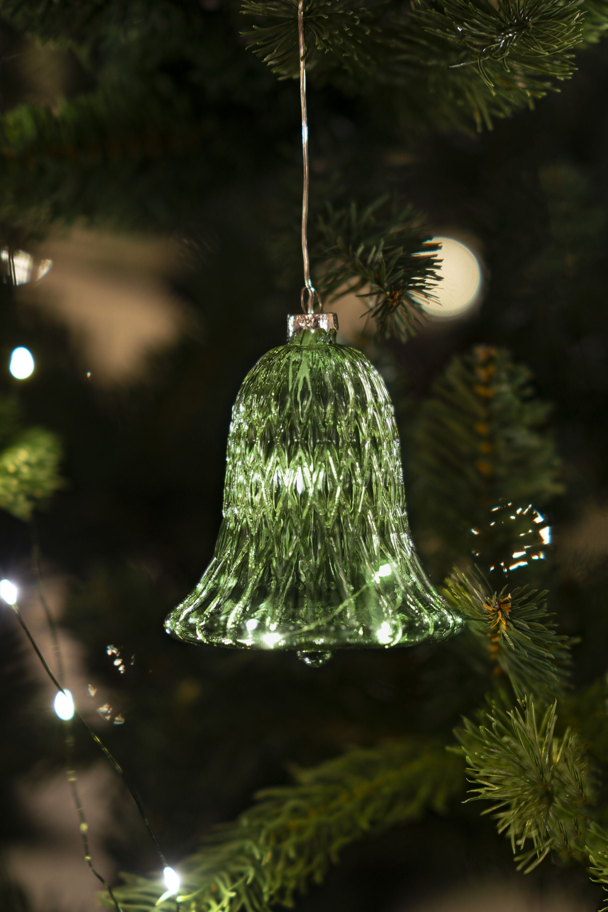 Sirius Luna Christmas Bell, H10 cm, verde