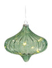 Sirius Dina Christmas Glass Ornament 5 LED, Green