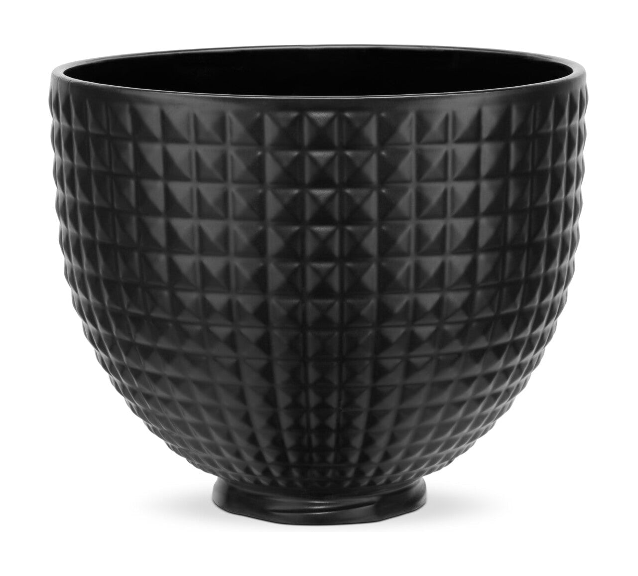 Tazón de cerámica de Aid de cocina 4.7 L, negro con tachuelas