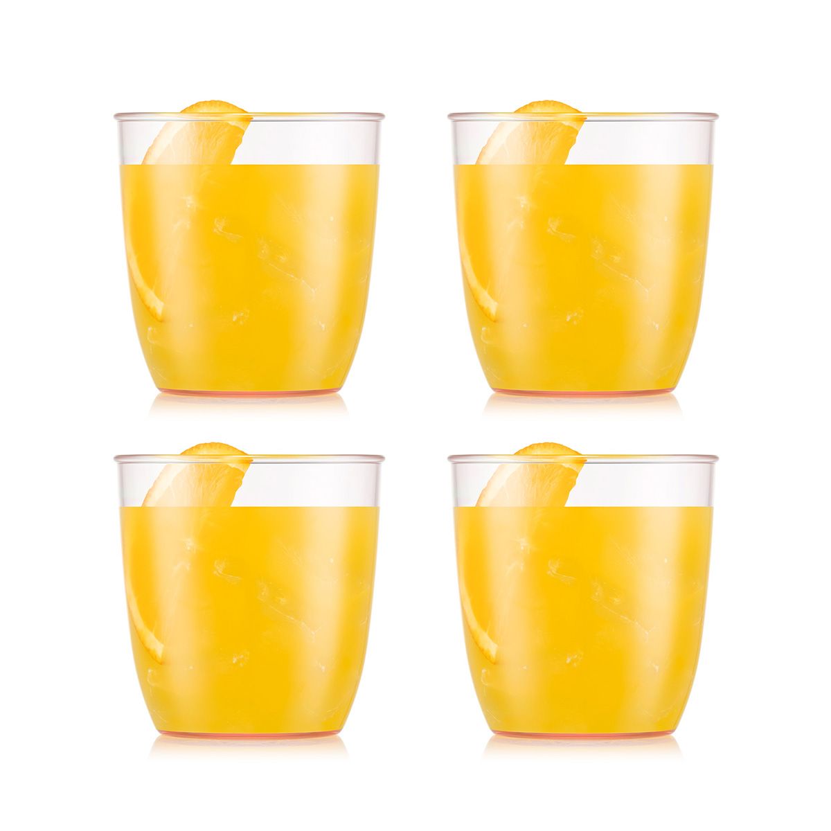 Bodum Kvadrant juo lasi 350 Ml 4 Pcs., mansikka