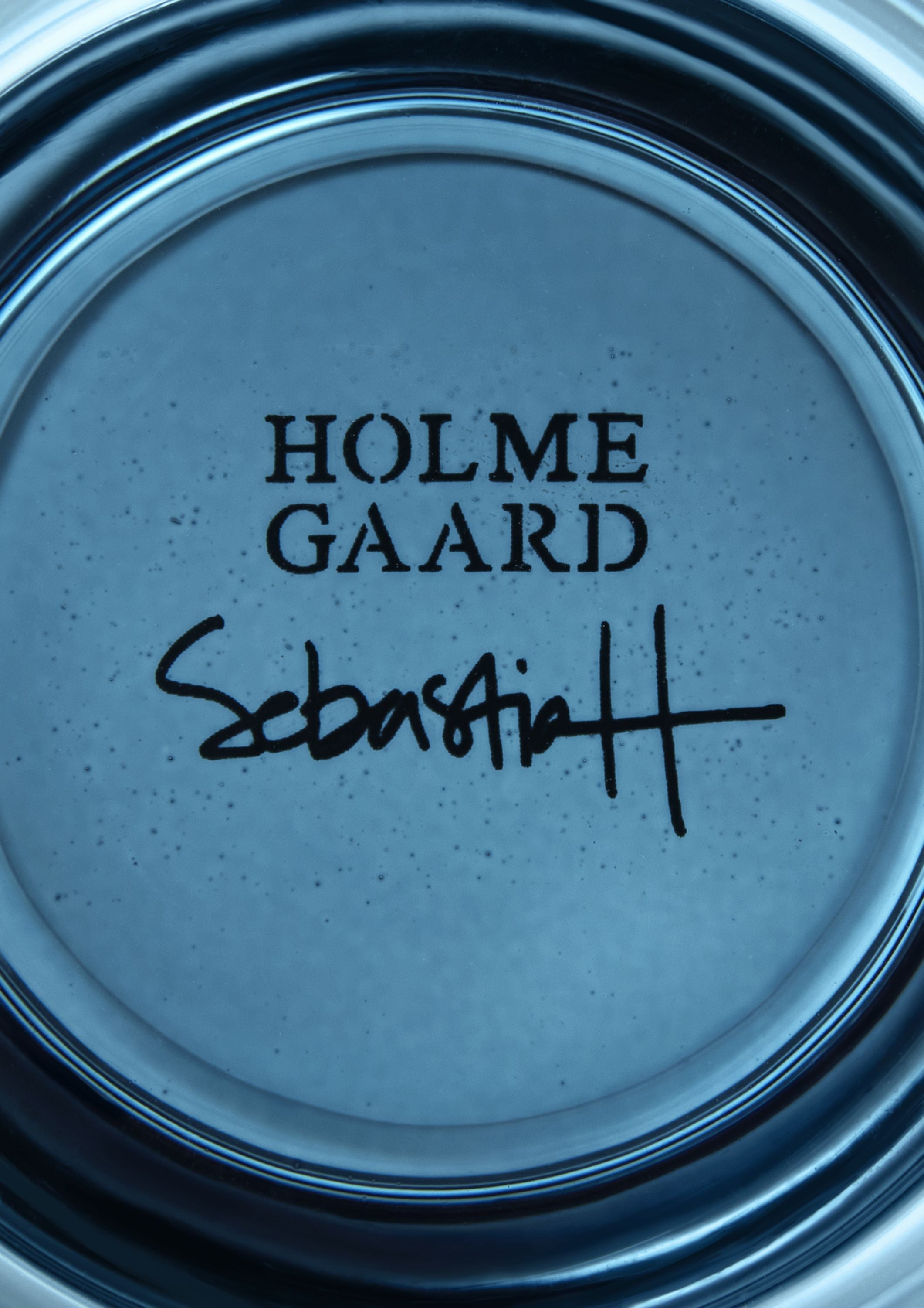 Holmegaard Arc Tealight Holder Ø7,2 cm blu scuro 2 pezzi.