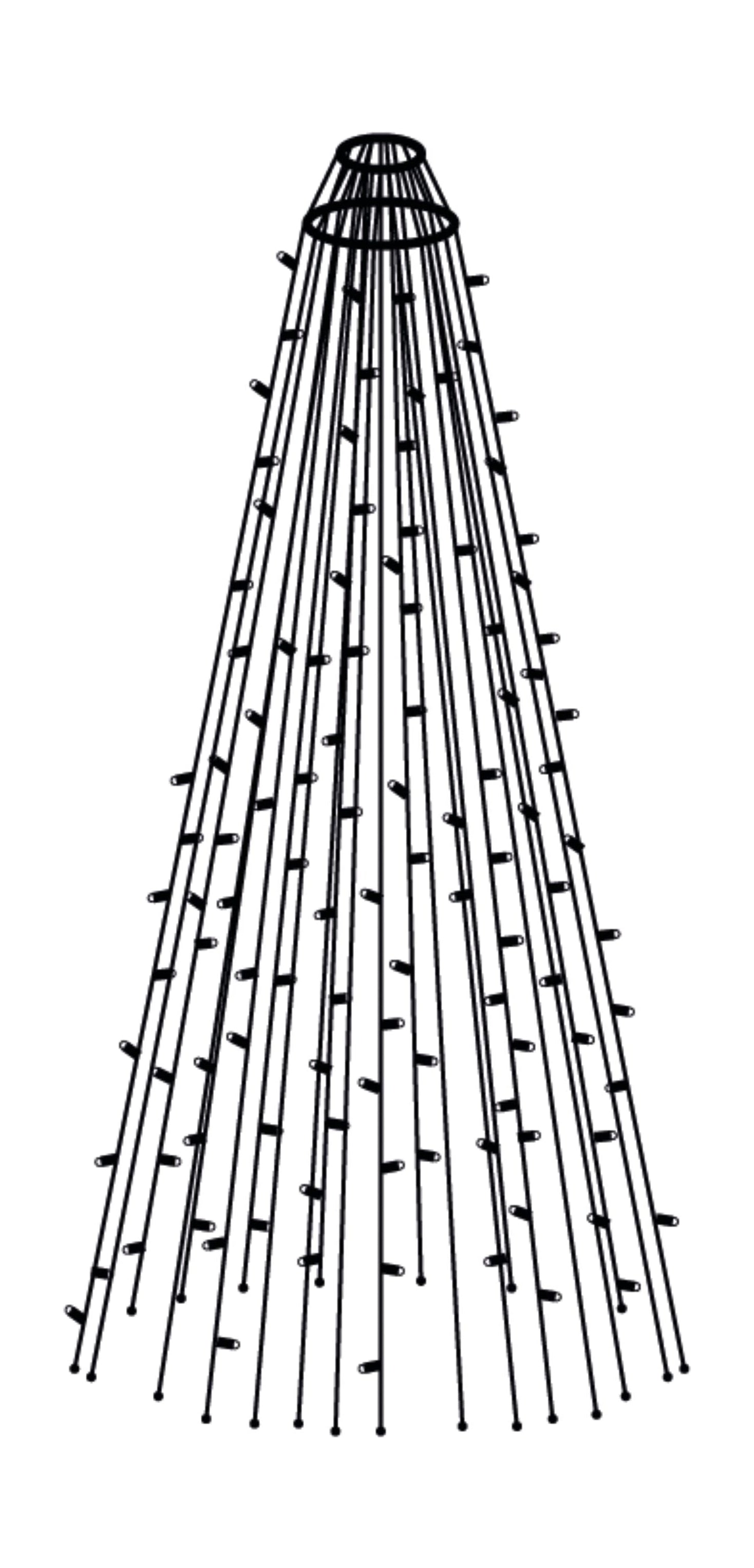 Pole de drapeau de la ligne de technologie Sirius 10,35m 22 gouttes, 1518 LE DS