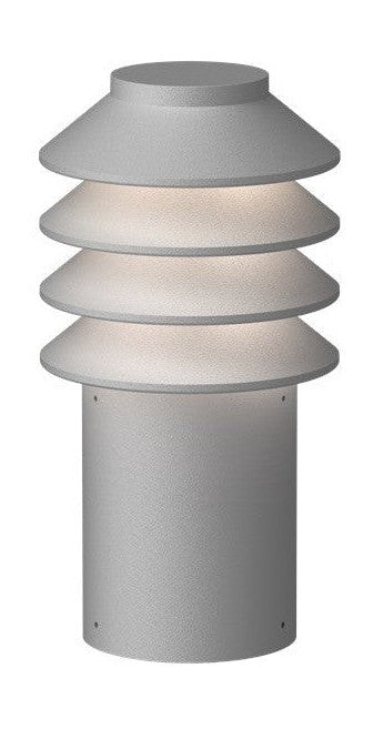 Louis Poulsen Bysted Garden Bollard LED 3000 K 14 W Spike uten adapter med kontakt med kontakt, aluminium