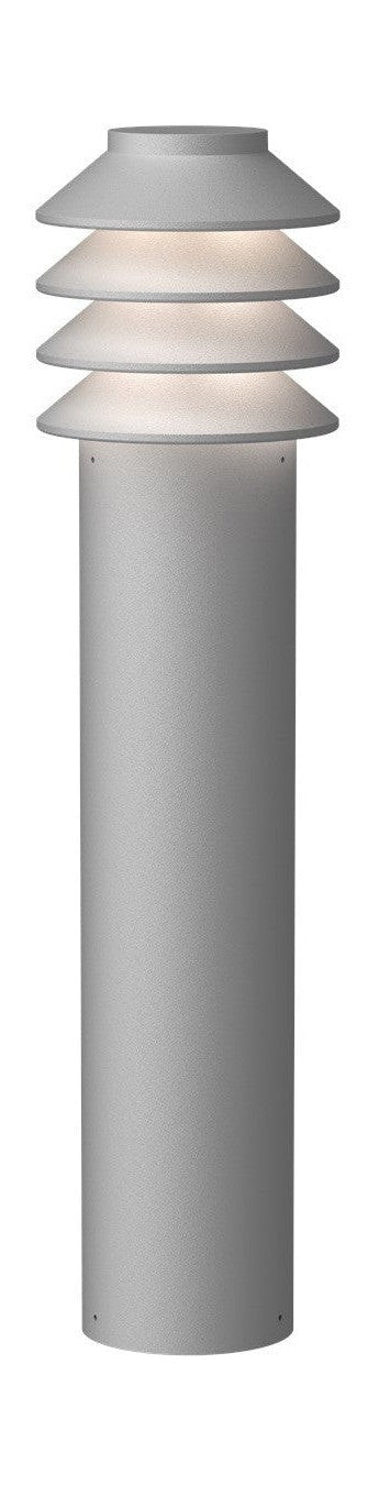 Louis Poulsen BYSTED GARDEN BOLLARD LED 2700 K 14 W ANCHOR UTAN ADAPTER Långt, aluminium