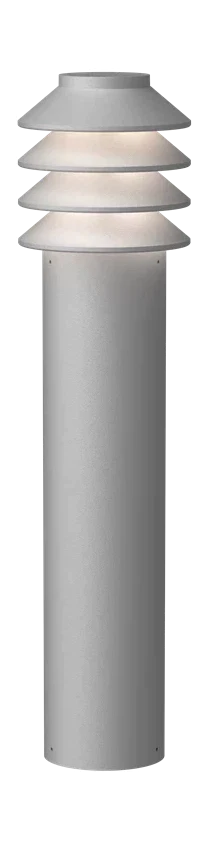 Louis Poulsen BYSTED GARDE BOLLET LED 4000 K 14 W GEGENDER MIT ADAPTER LONG, Aluminium
