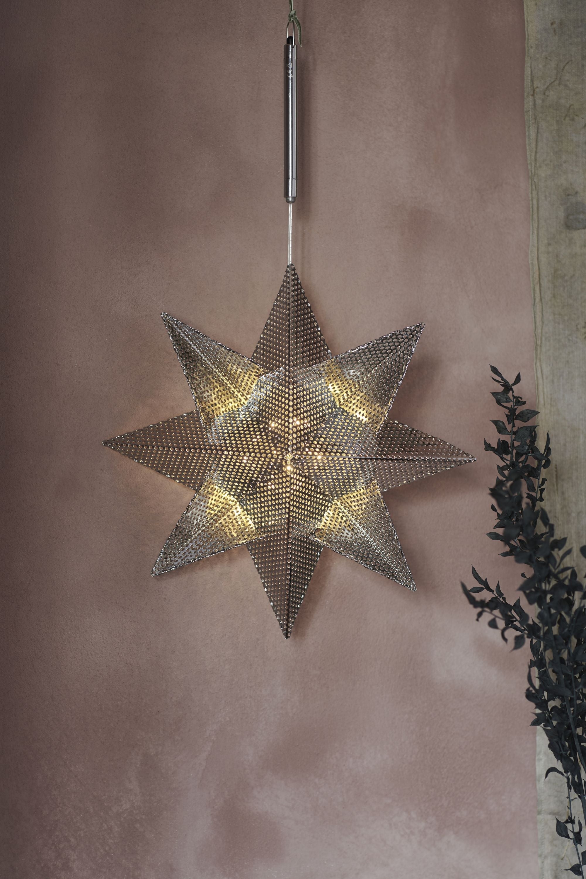 Sirius Lene Star Ø33cm, zilver
