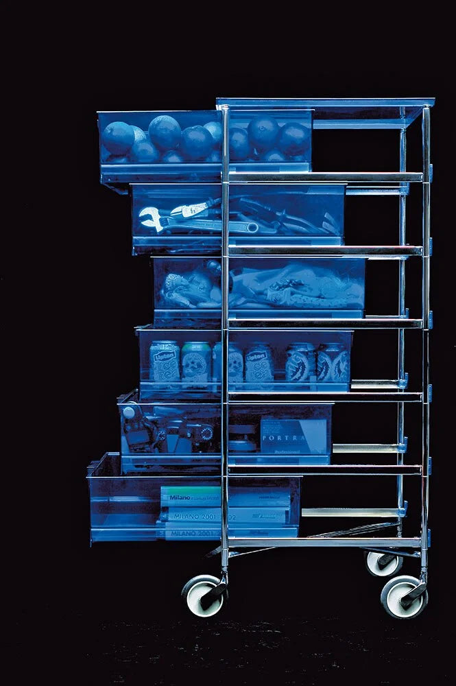 Kartell Mobil 2 cassetto con piedi, blu cobalto