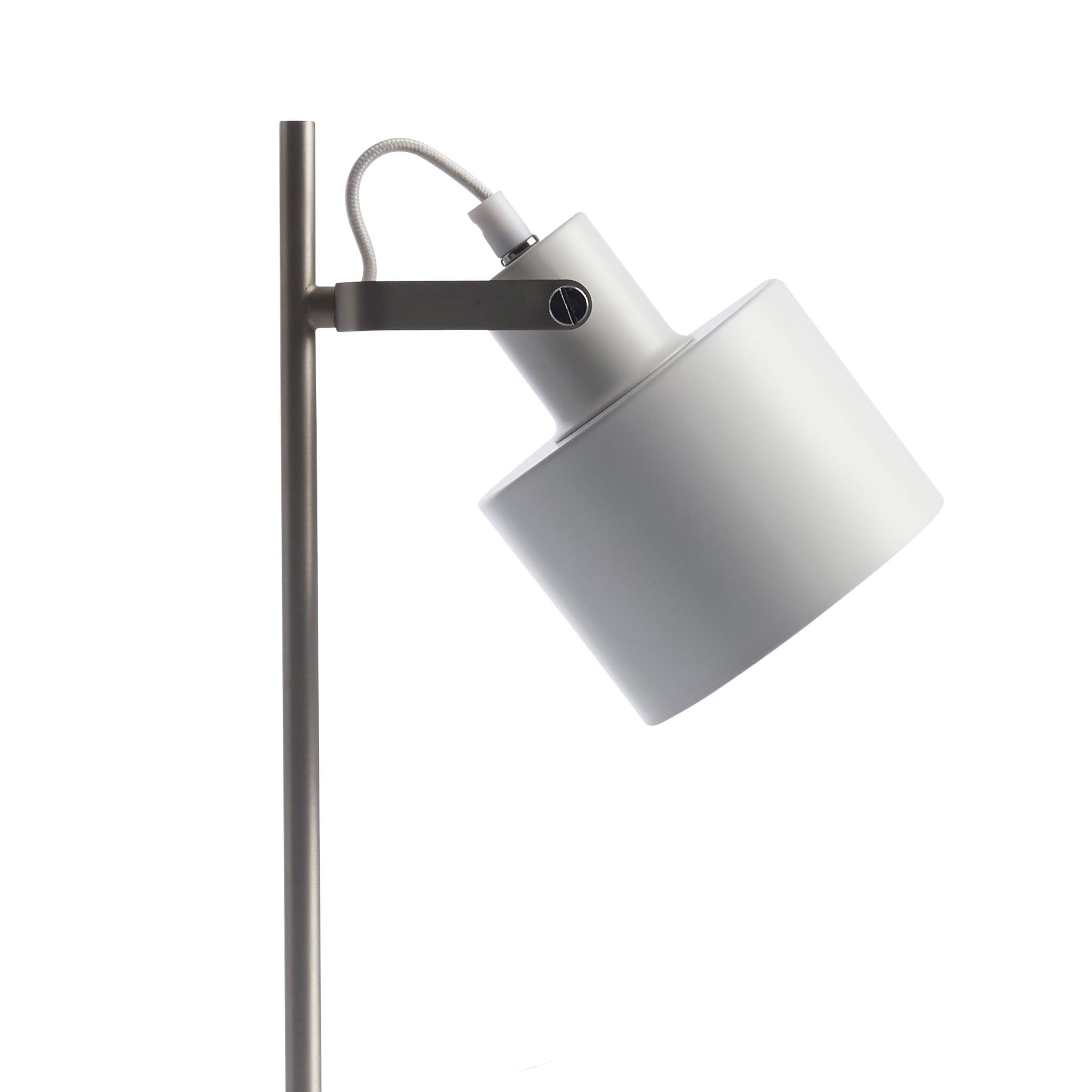Dyberg Larsen Lampe de table de l'océan, blanc / chrome