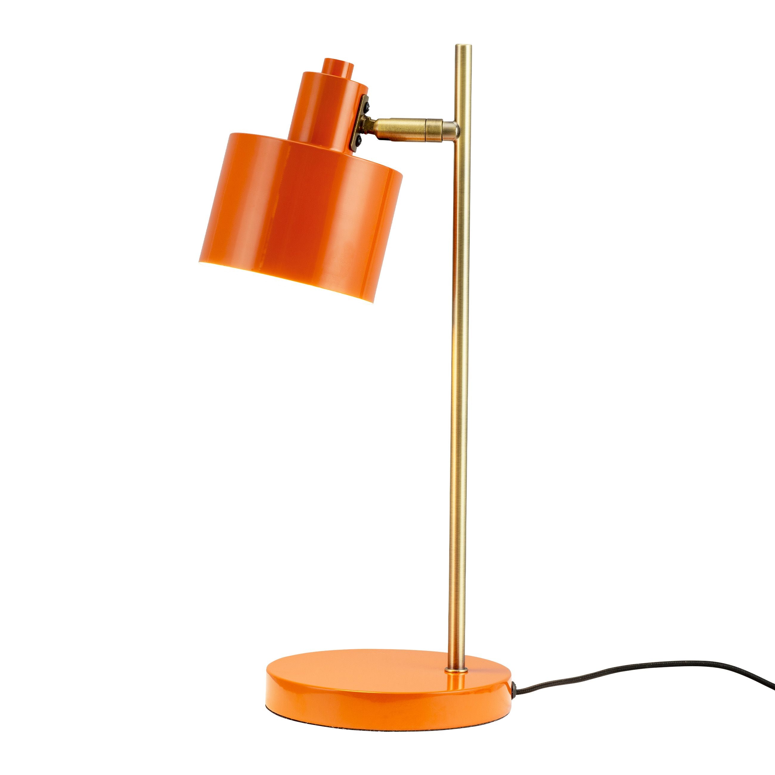 Dyberg Larsen Lampe de table de l'océan, orange / laiton