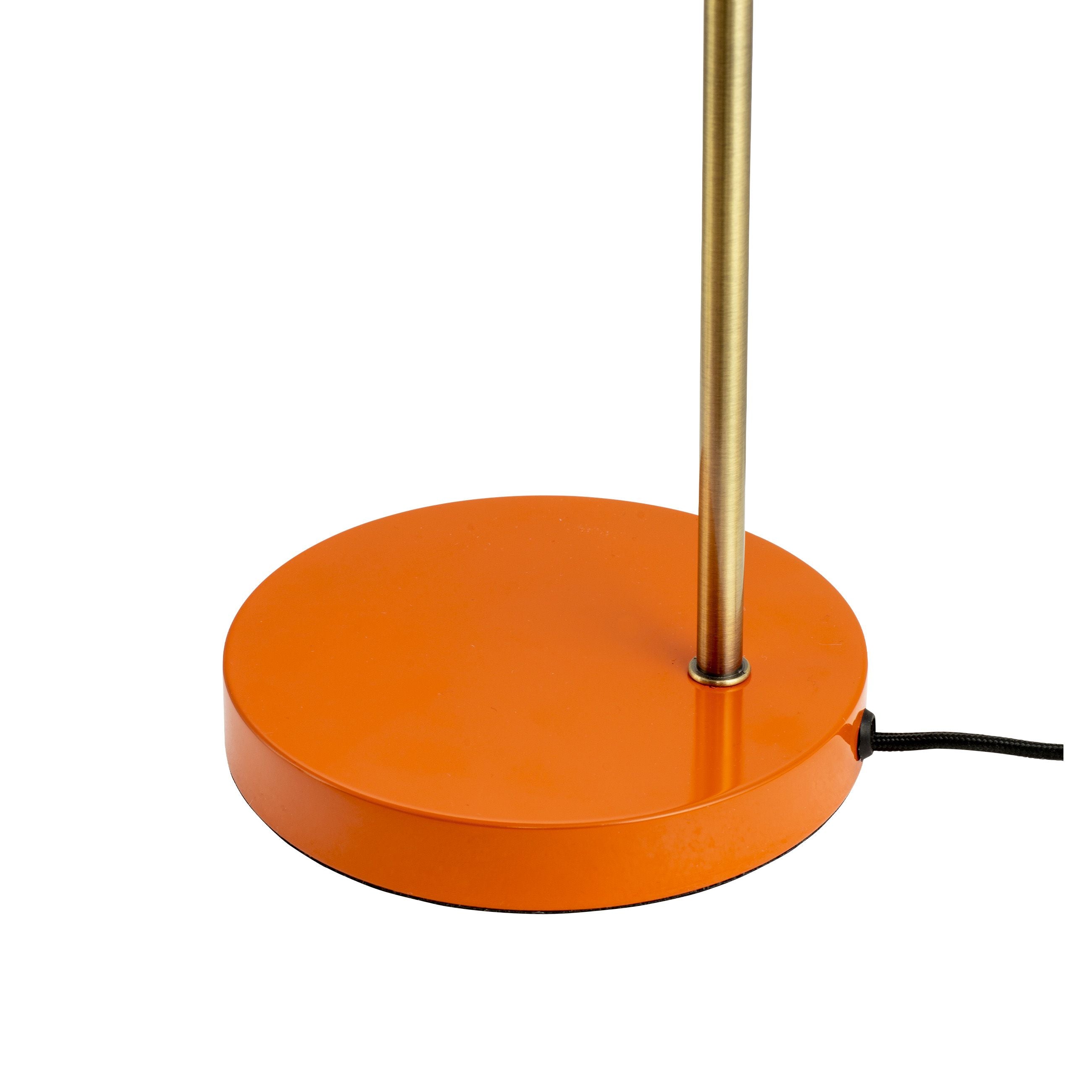 Dyberg Larsen Lampe de table de l'océan, orange / laiton