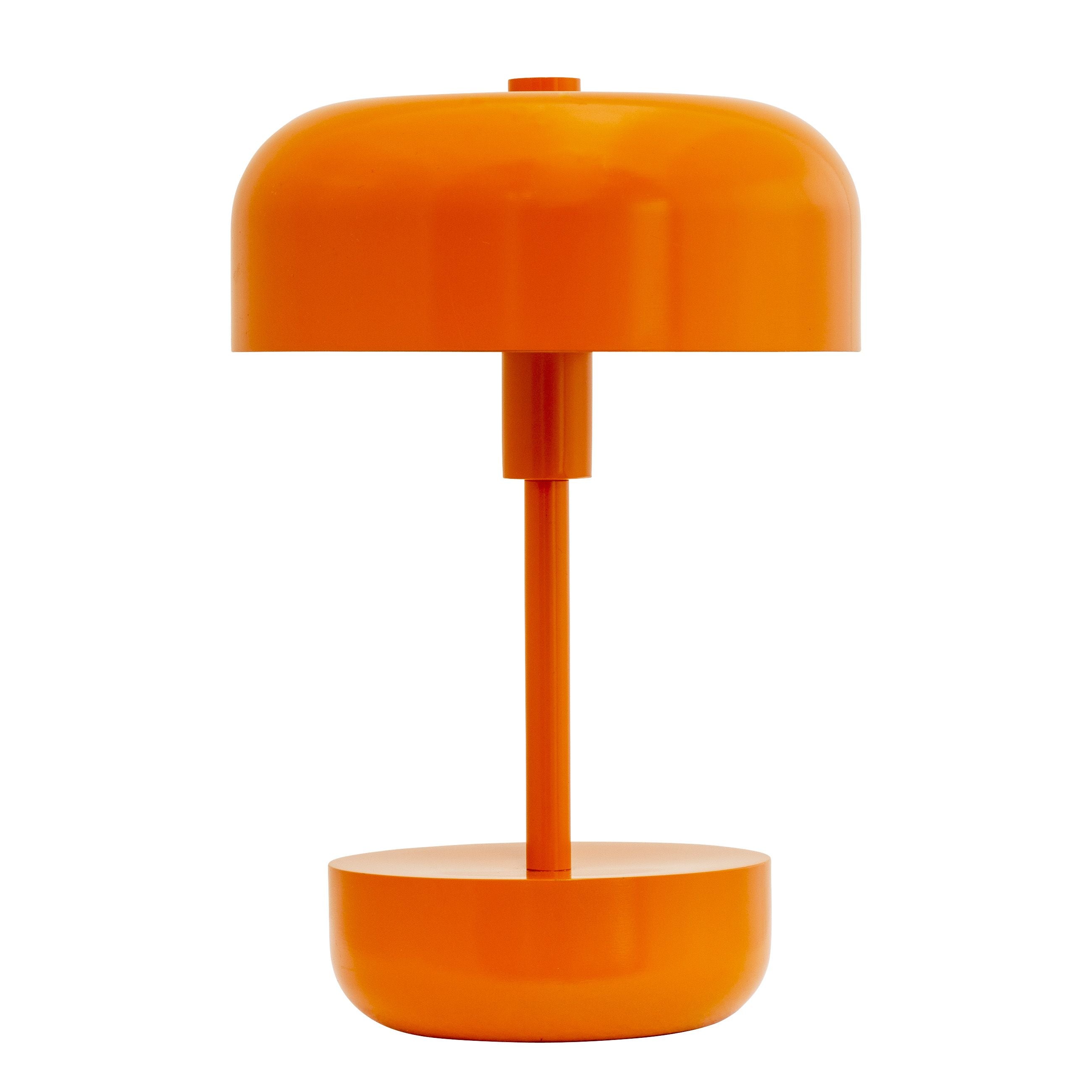 Dyberg Larsen Haipot genopladelig bordlampe, orange