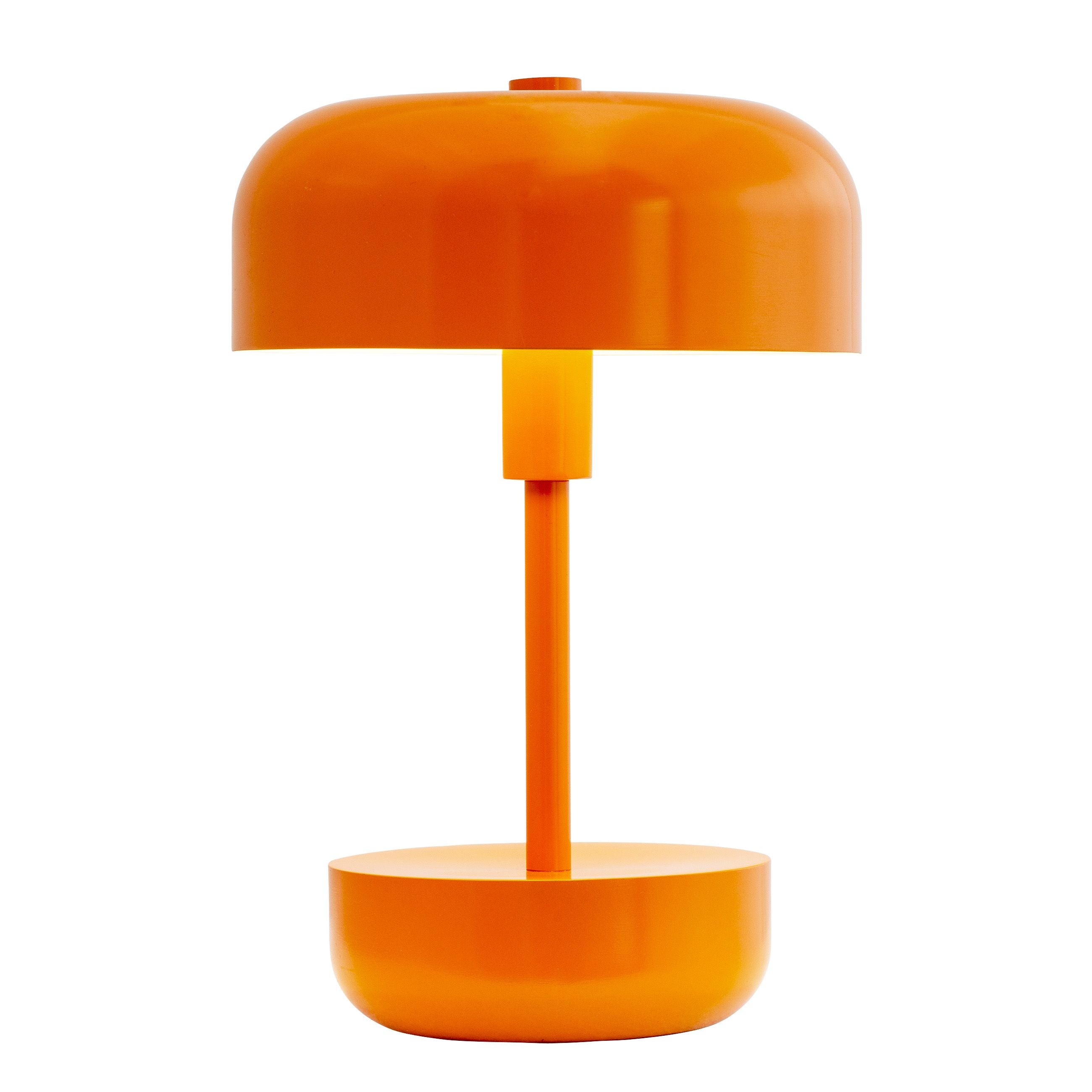 Lampada da tavolo ricaricabile di Dyberg Larsen Haipot, arancione