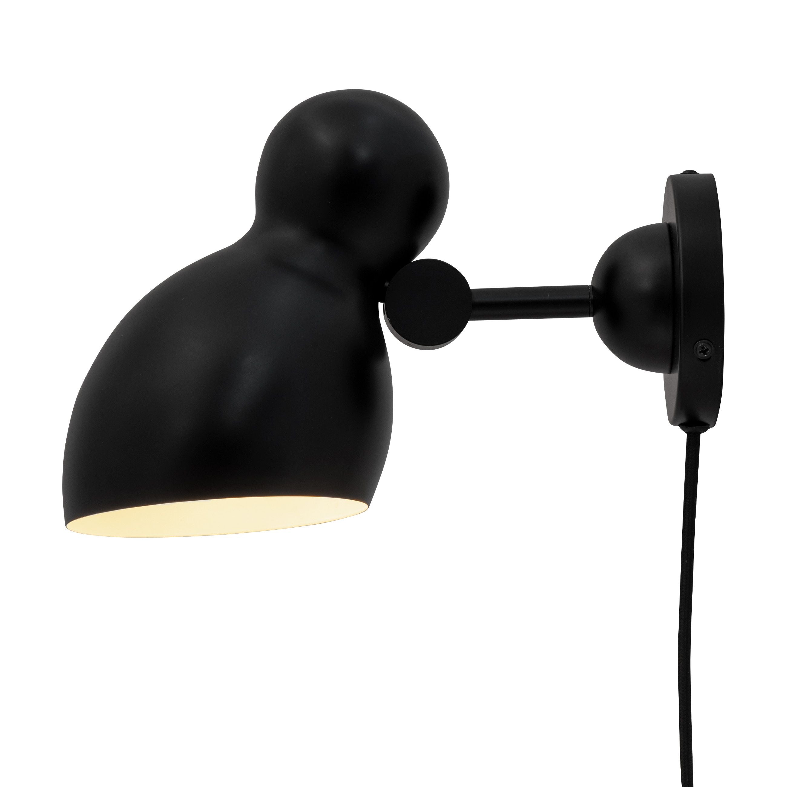 Dyberg Larsen Ludo Wall Lamp, zwart