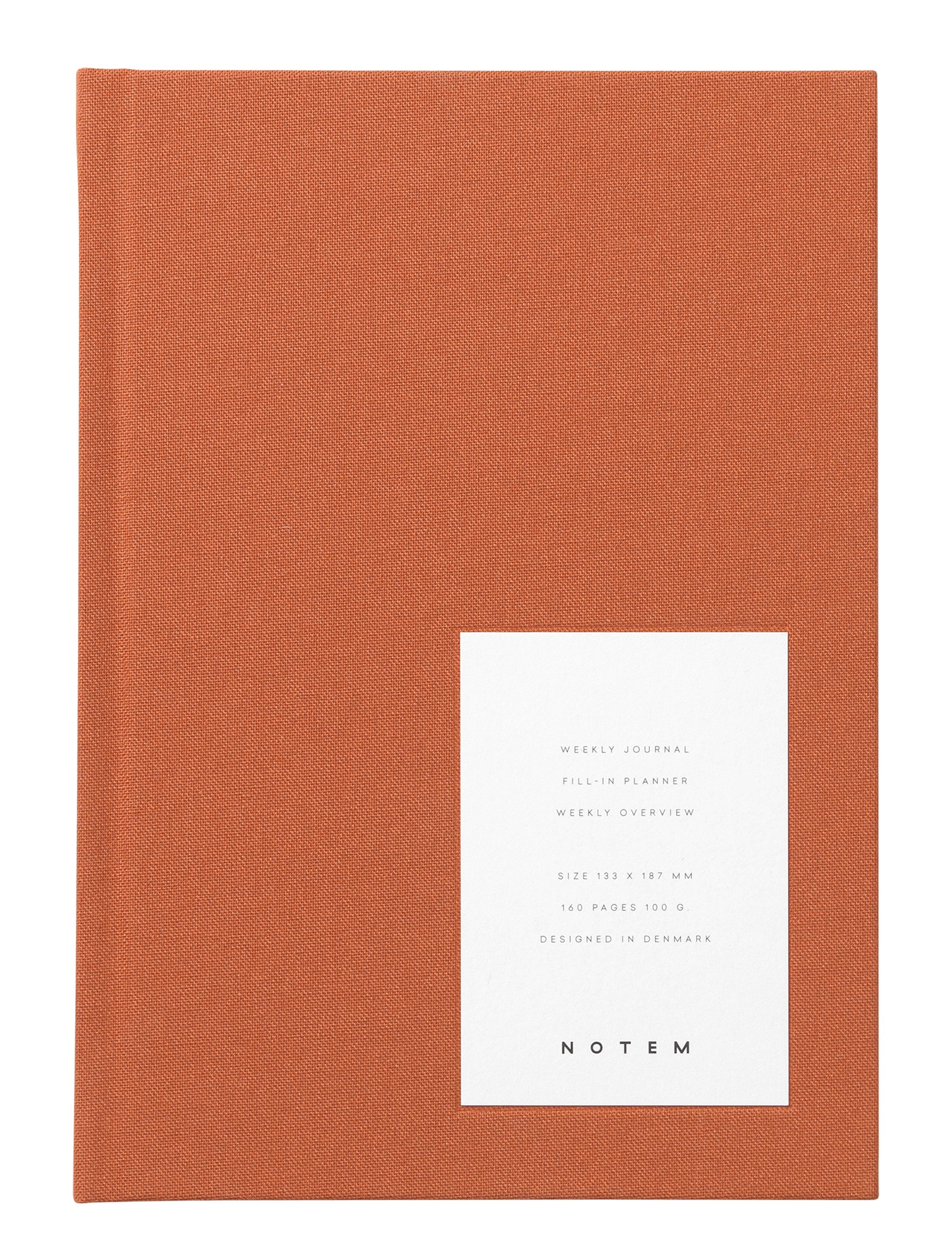 Notem Studio Even Weekly Journal Medium, Sienna klud