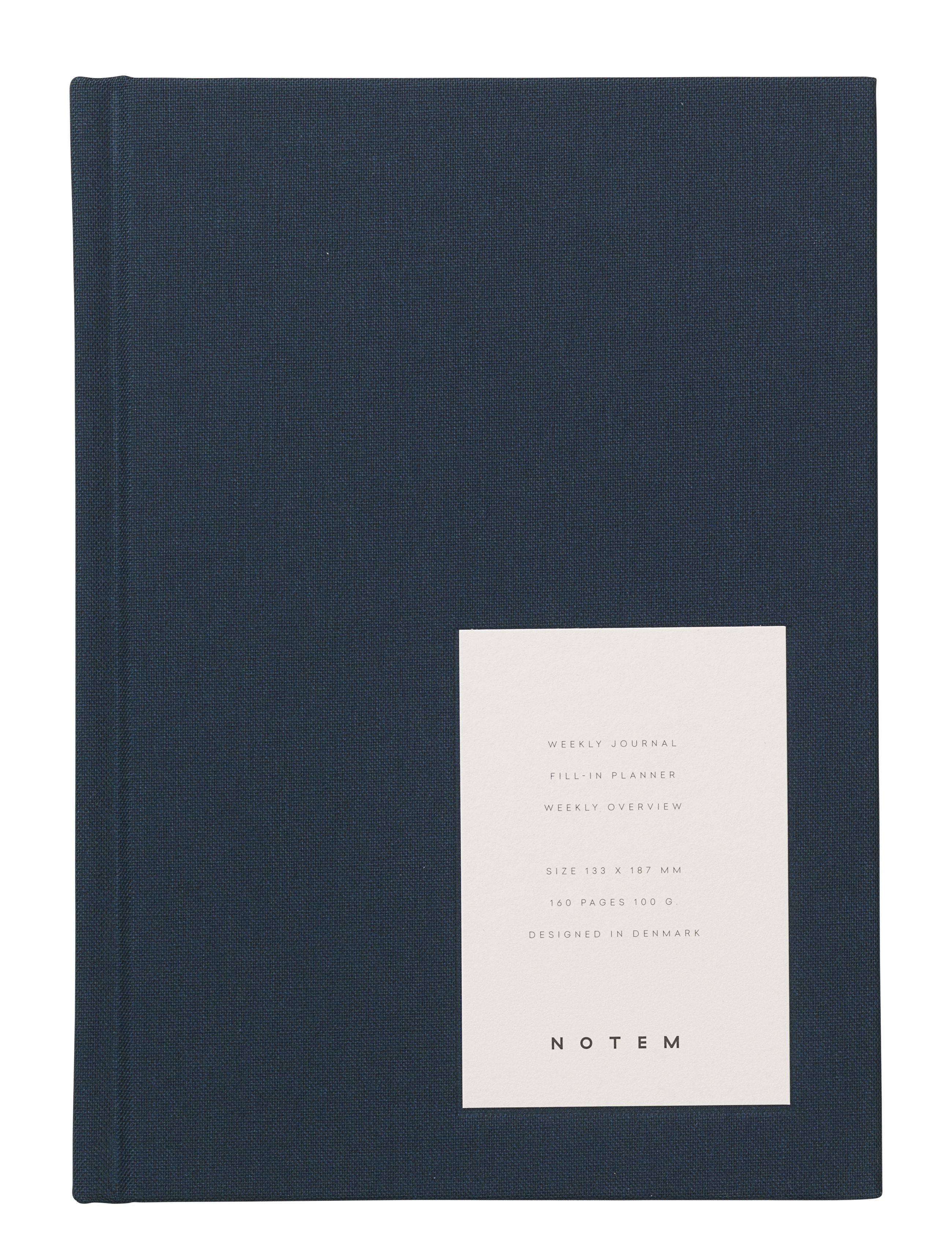 NOTERM Studio même hebdomadaire Journal Medium, Dusty Blue Cloth