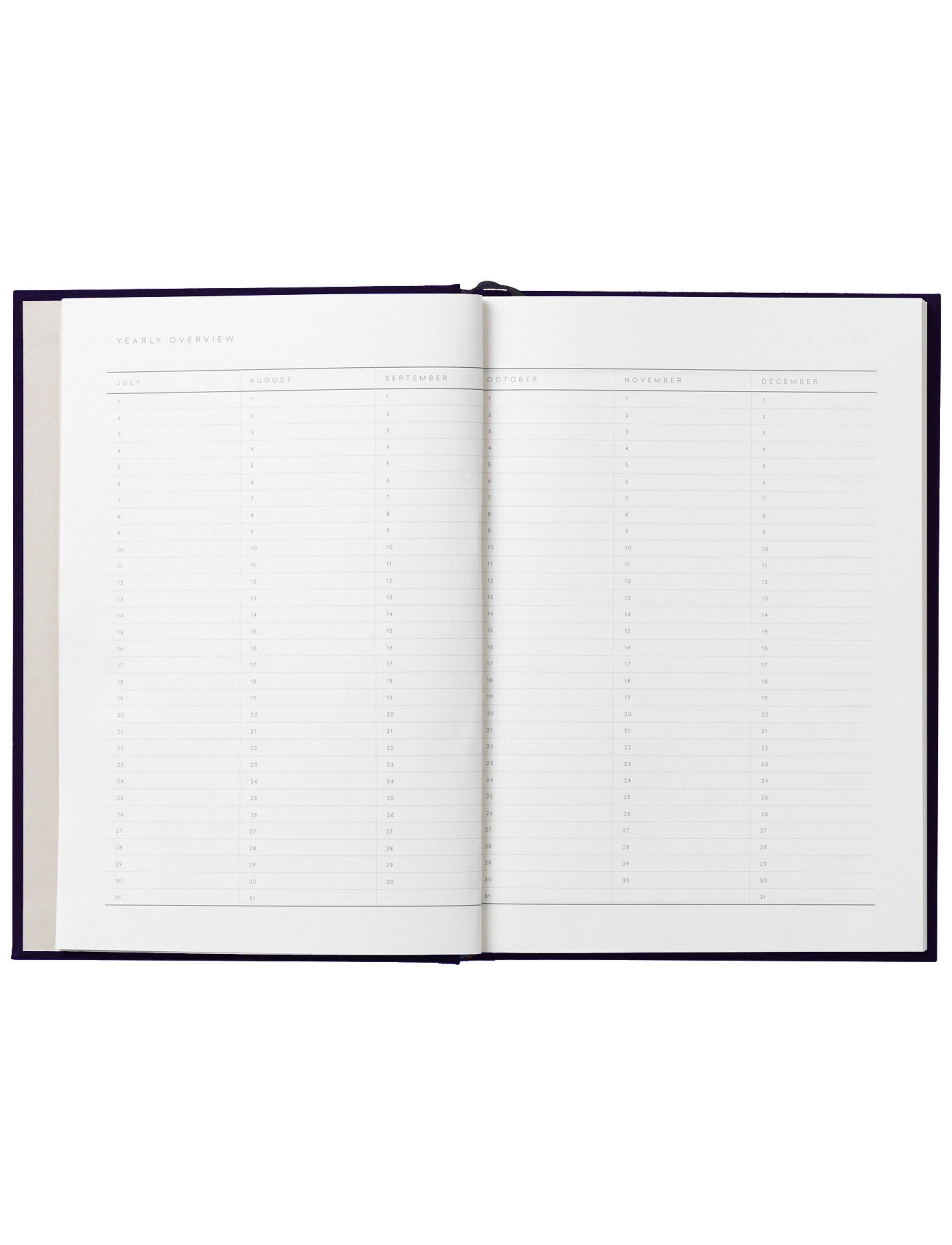 NOTERM Studio même hebdomadaire Journal Medium, Dusty Blue Cloth