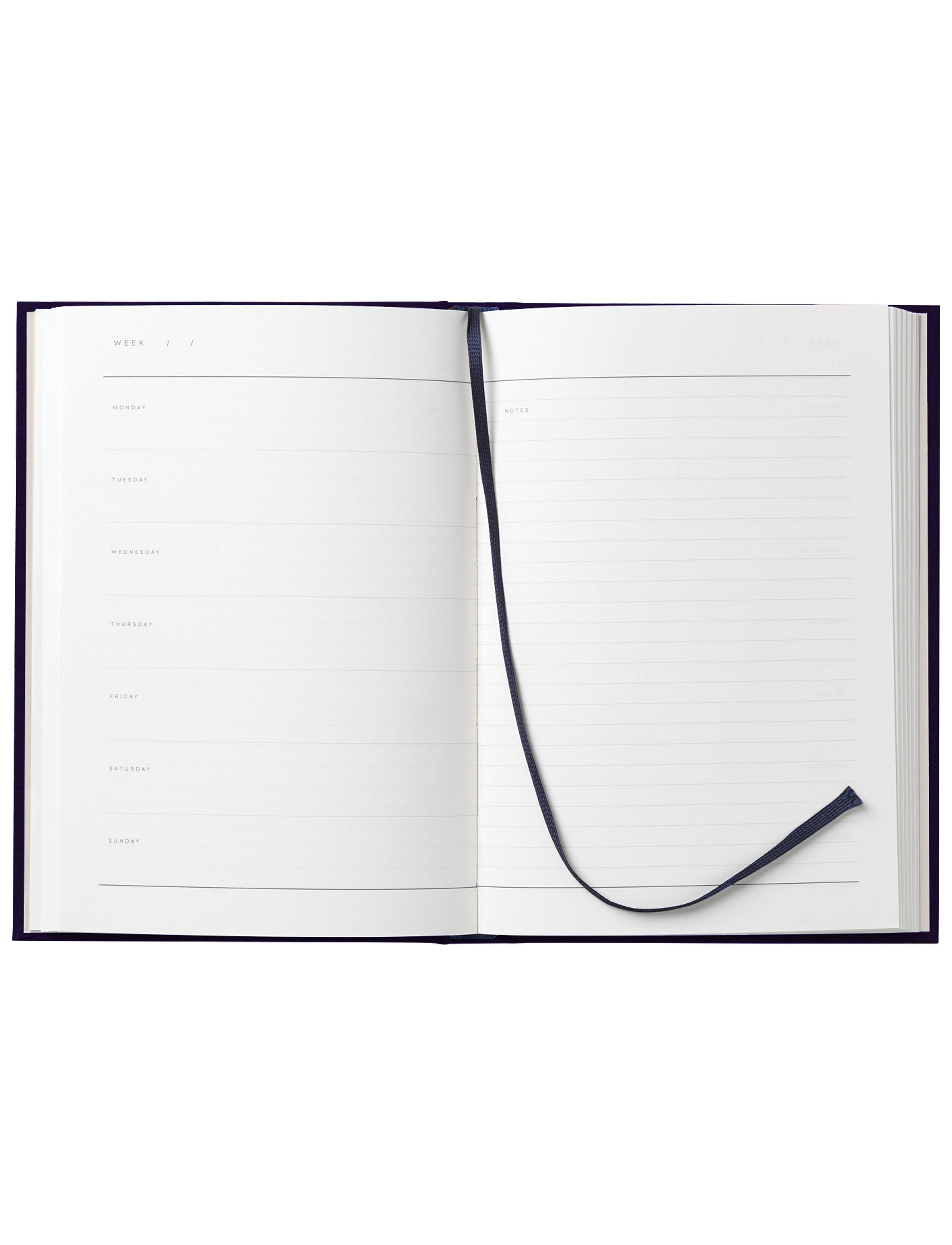 NOTERM Studio même hebdomadaire Journal Medium, Dusty Blue Cloth