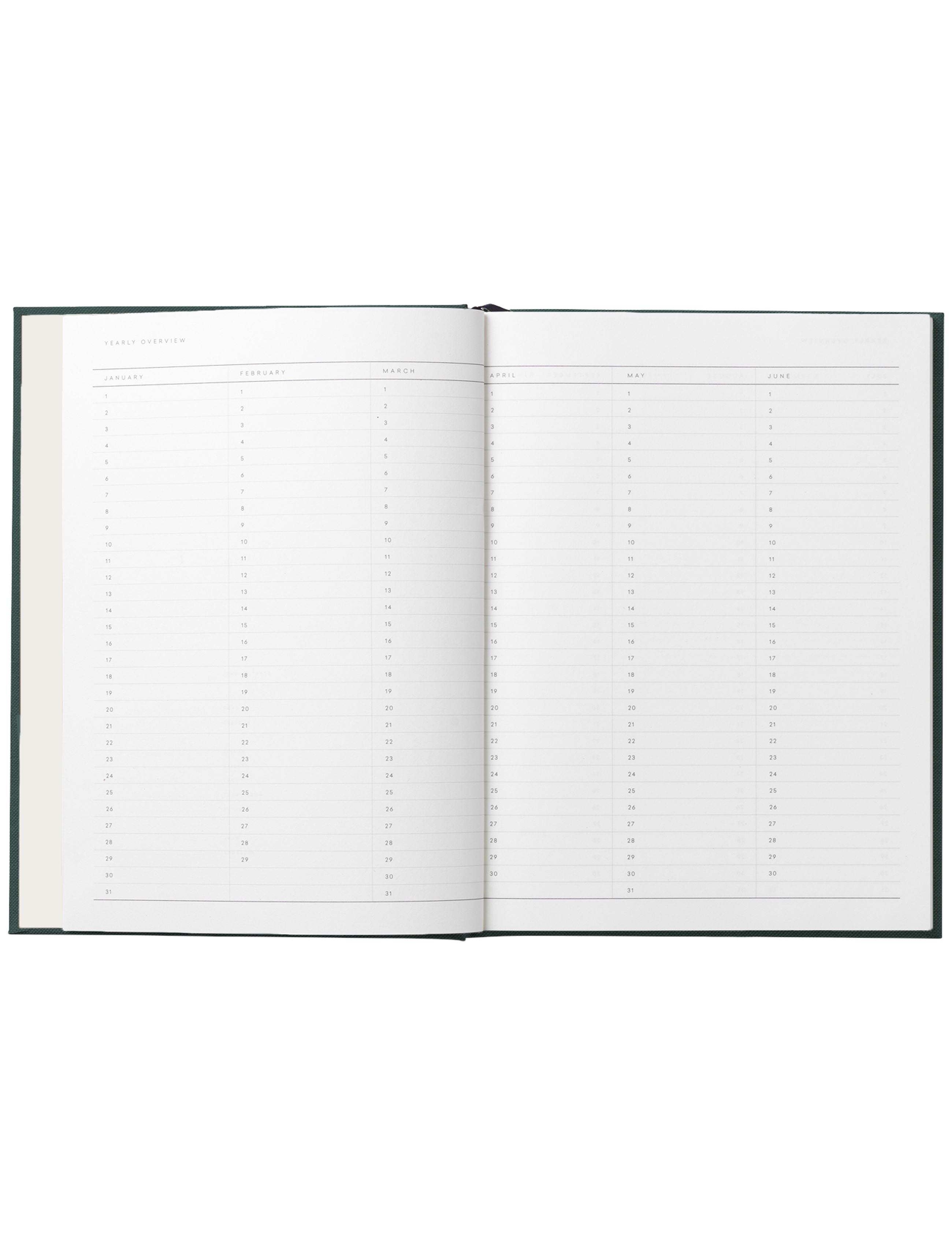 Notem Studio Even Work Journal Large, Dark Green Cloth