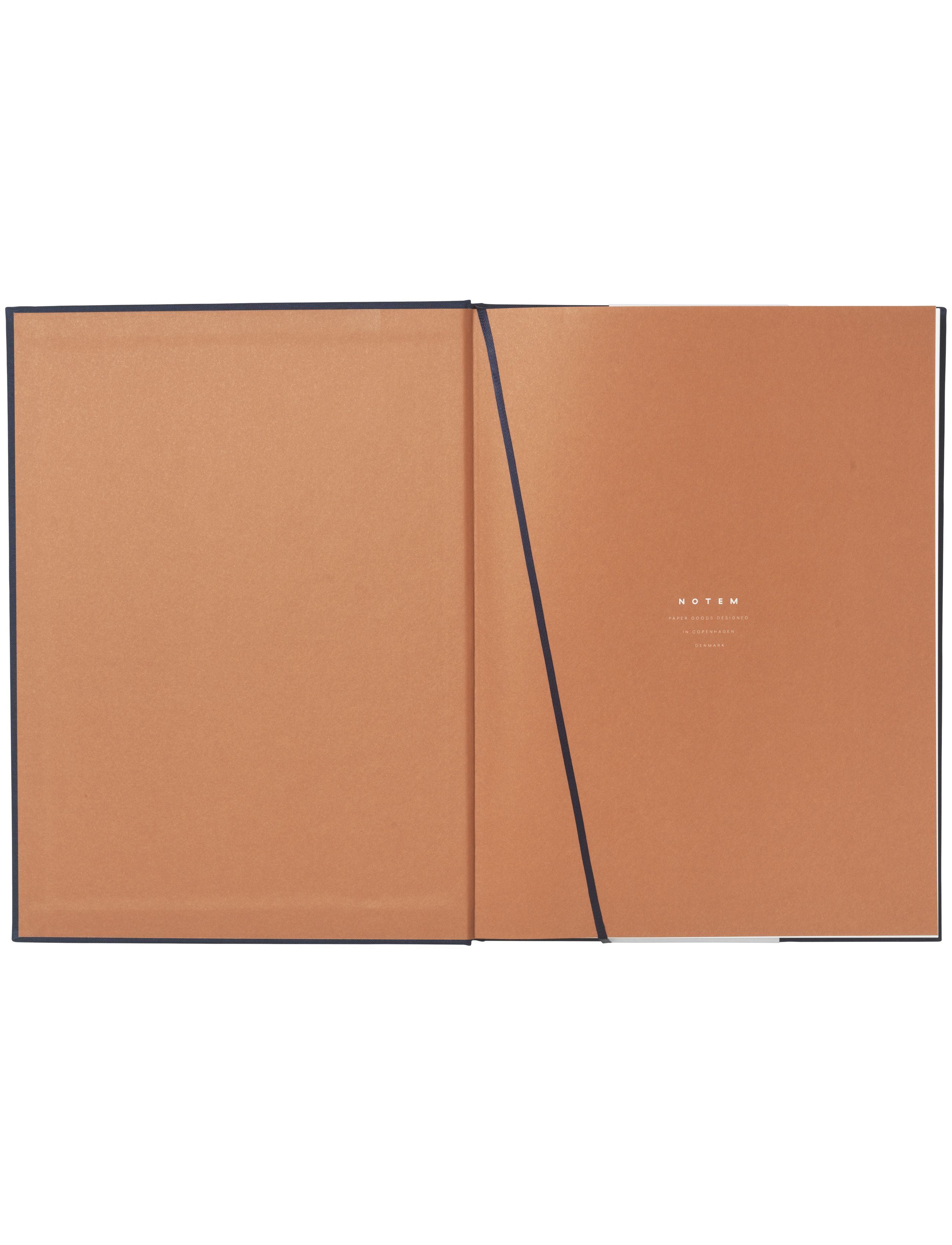 Nothem Studio Même cahier grand, tissu bleu foncé