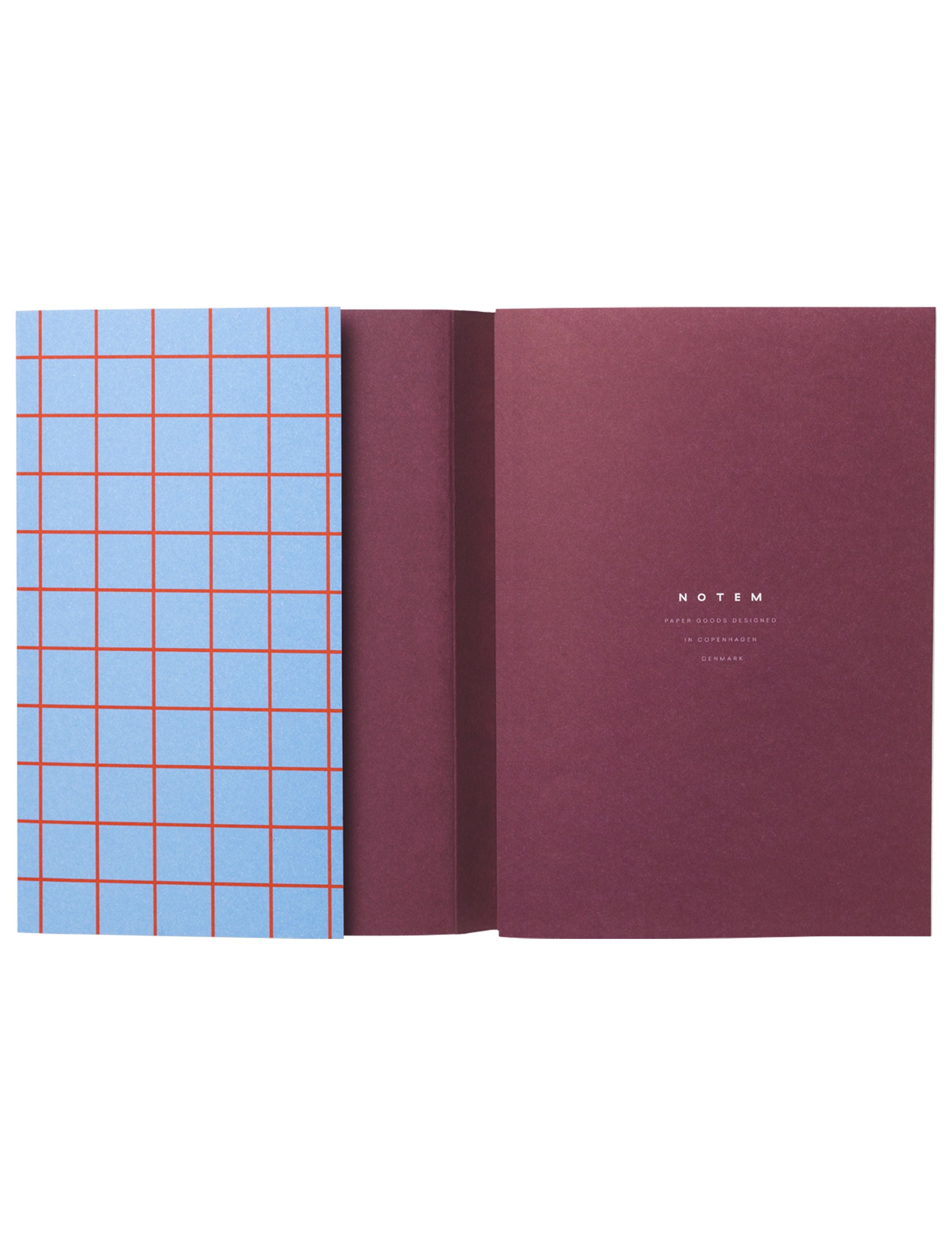 Notem Studio Uma plat Lay Paper Notebook klein, lichtblauw