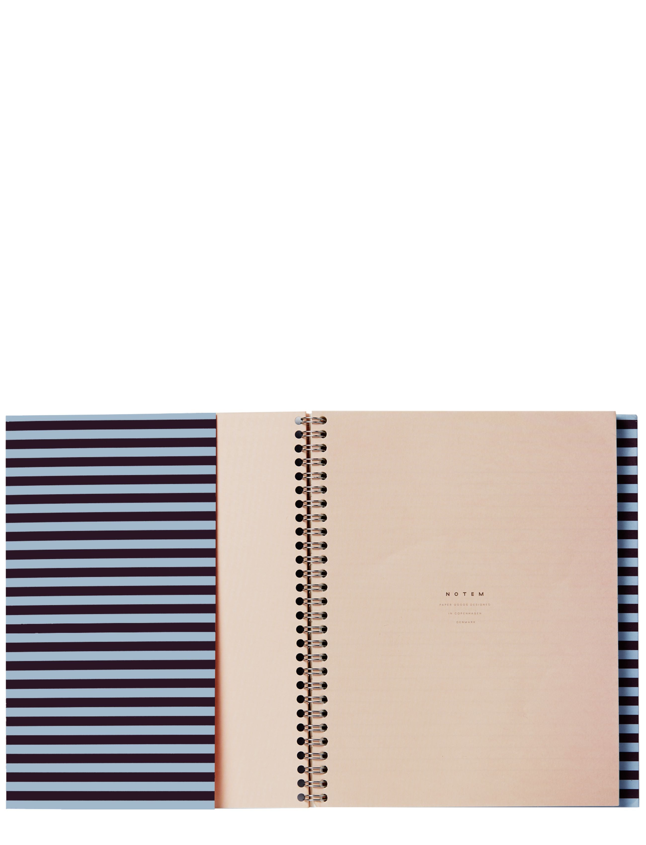 Notem Studio Nela Notebook Large, Blue And Bordeaux