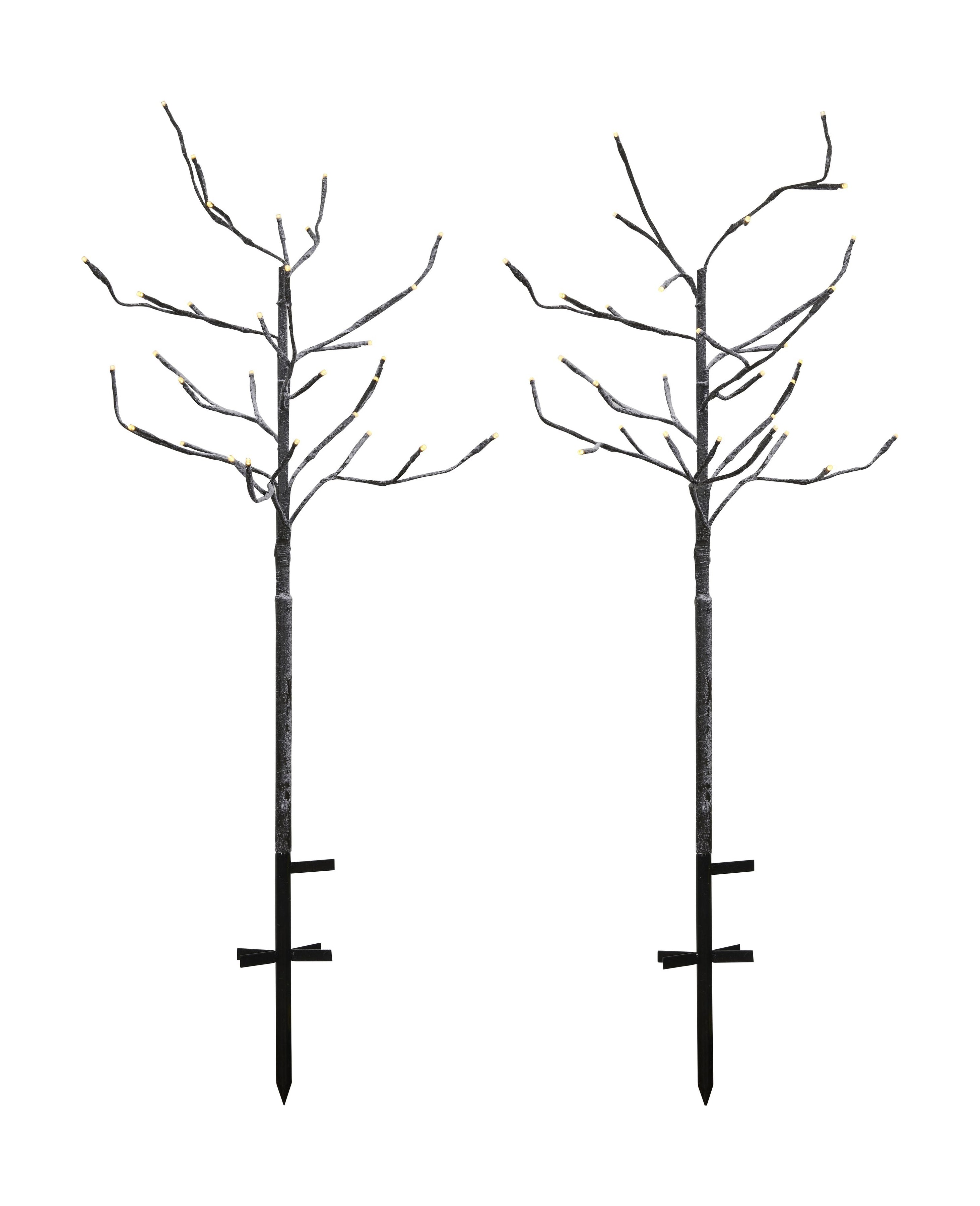 Sirius Alex Tree 2 stk. 2x30 L H80cm Ø15cm+25cm, brun/snøhvit