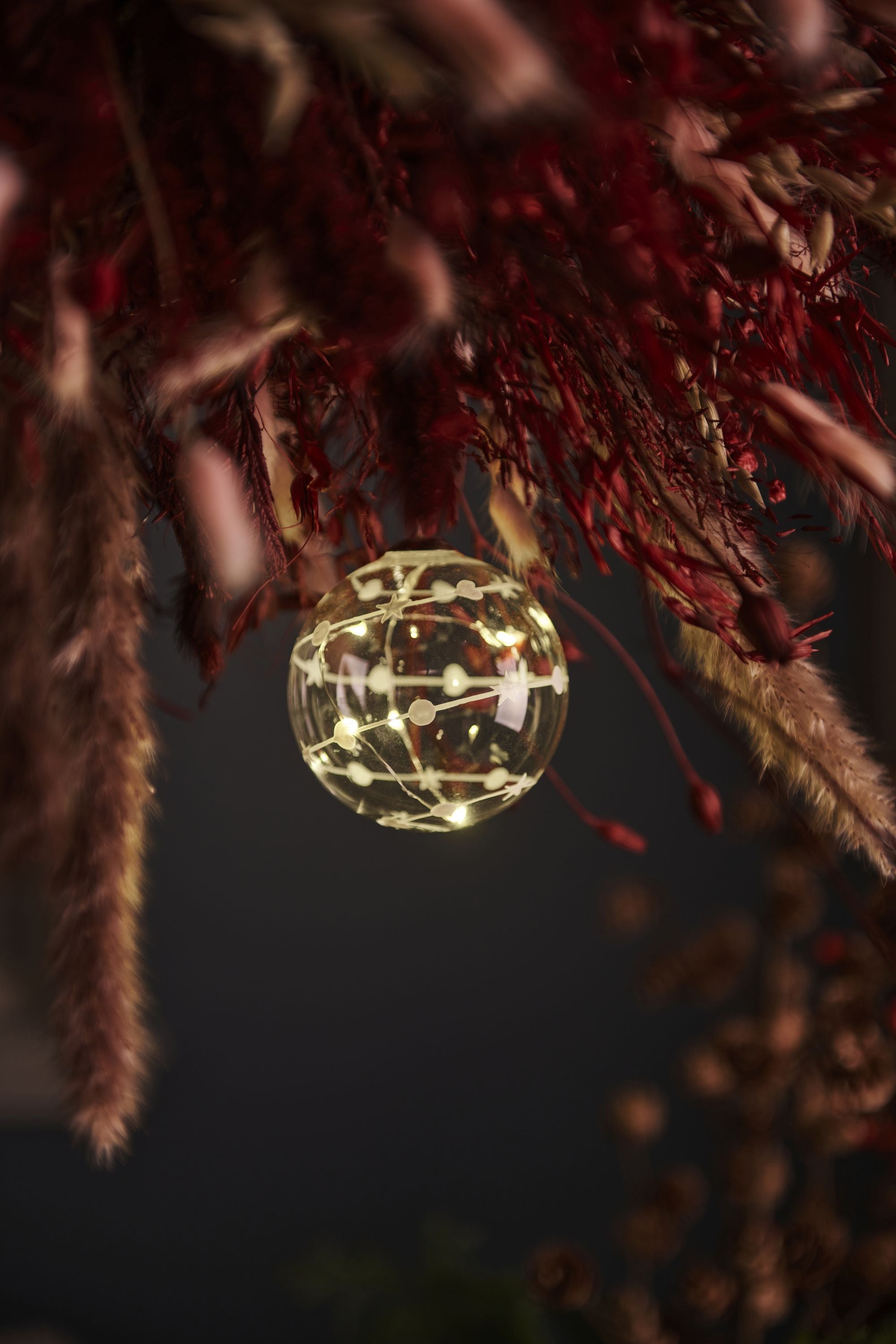 Sirius Sweet Christmas Ball Ø8 cm, hvid/klar