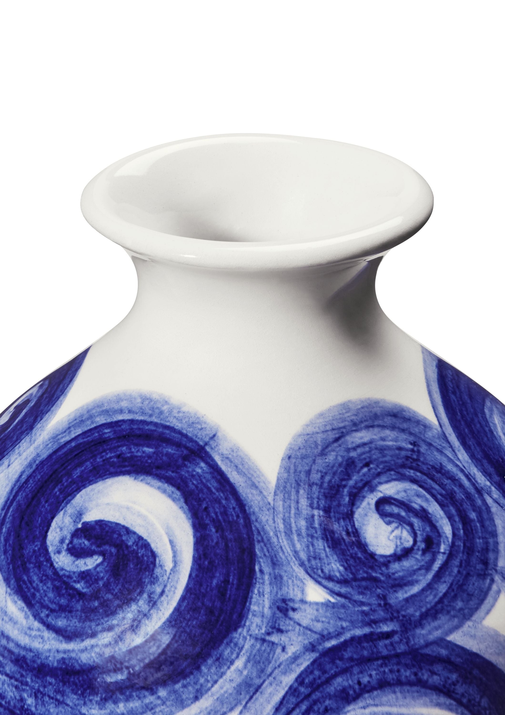 Kähler薄纱花瓶H10.5厘米蓝色