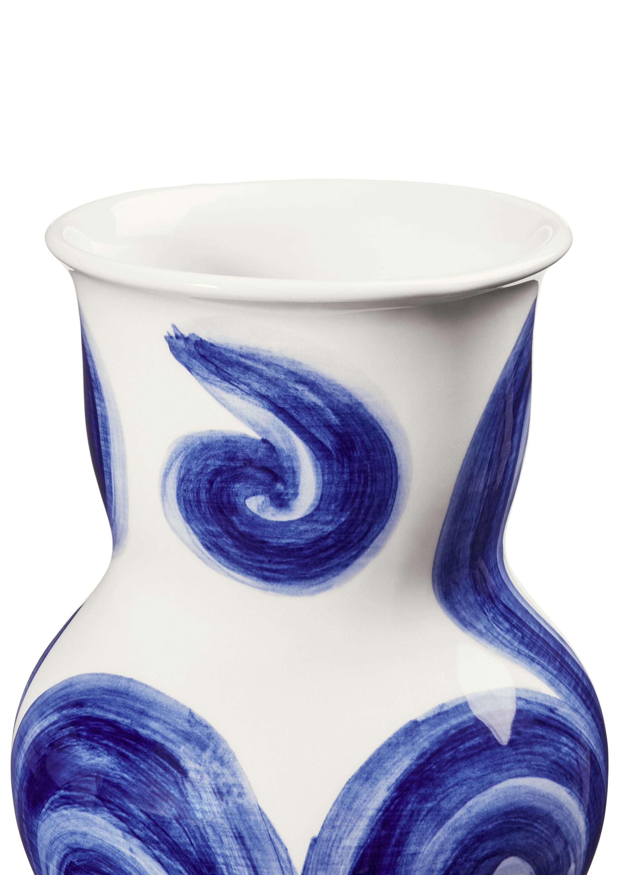 Kähler薄纱花瓶H22.5厘米蓝色
