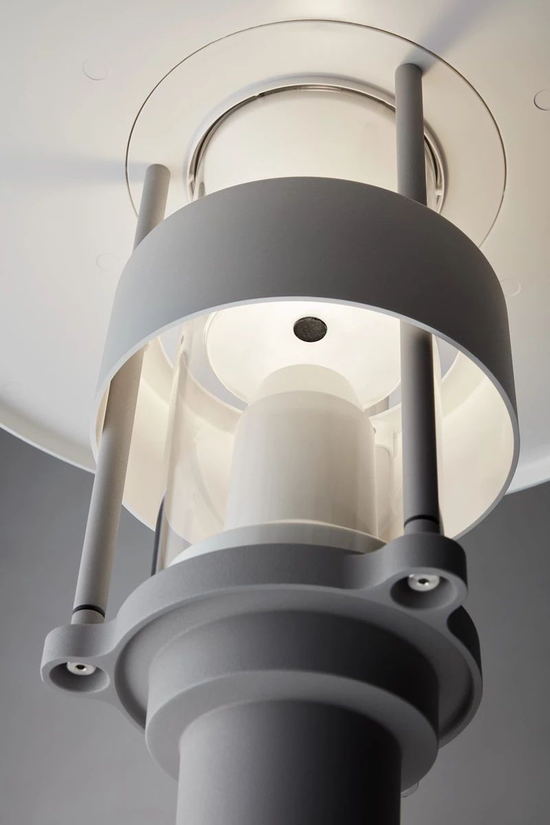 Louis Poulsen Albertslund Mini Post Classe II LED 4000 K 34 W, Graphite Gray