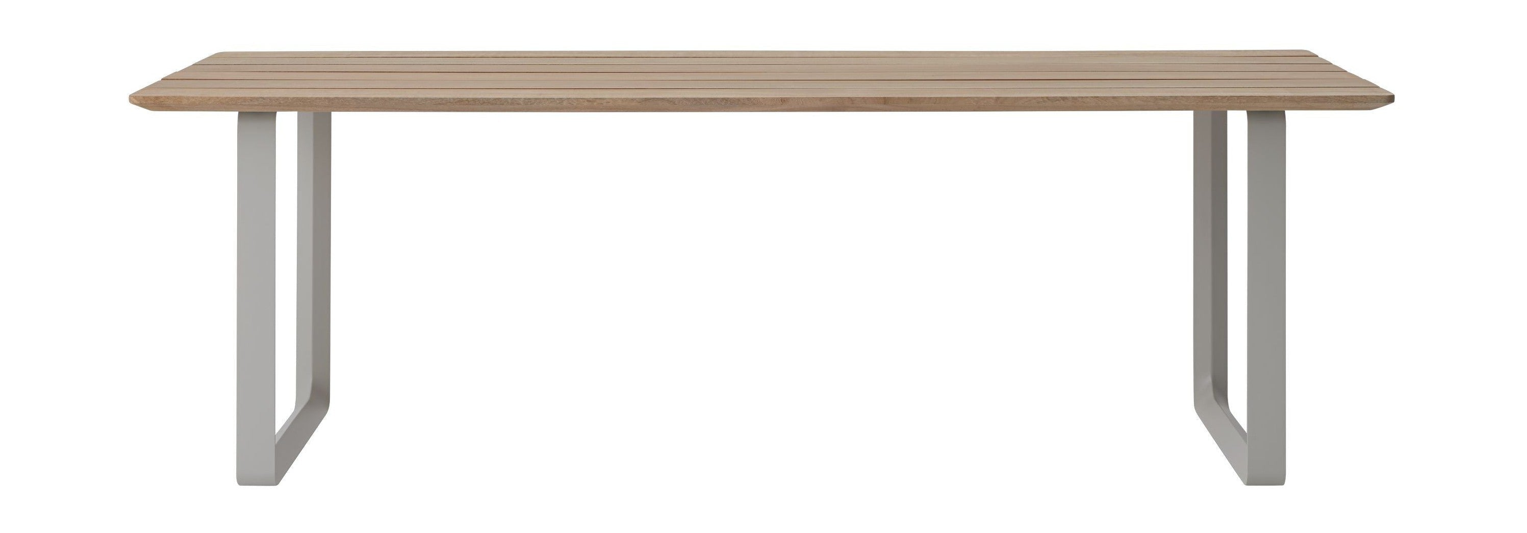 Muuto 70/70 Tavolo da esterno, mahogano di Sapele/grigio