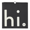 Design Letters Calendrier mural 2024, gris clair / noir