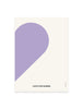 Design Letters Affiches d'amour, violet