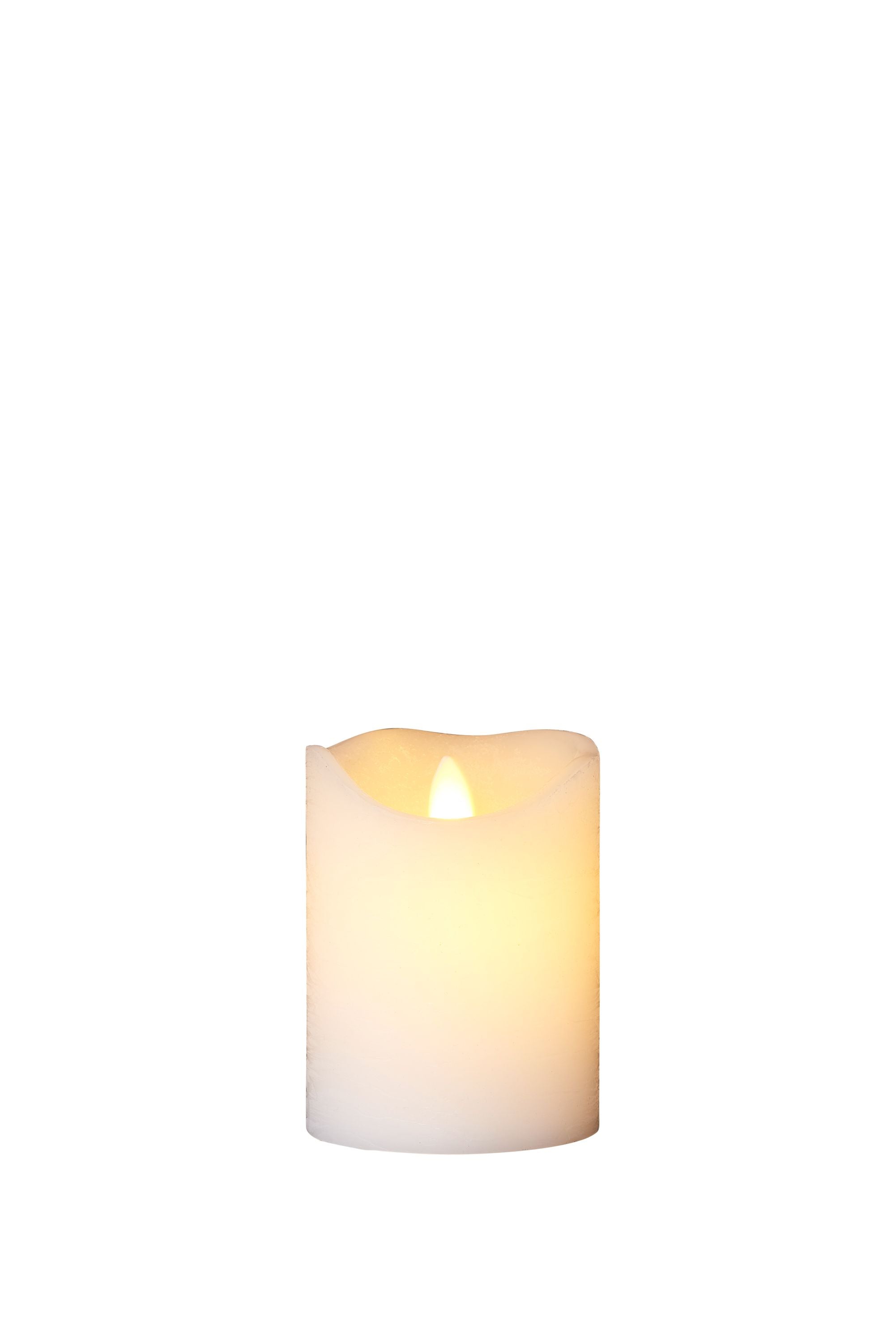 Sirius Sara ladattava LED -kynttilä valkoinen, Ø7,5x H10,5 cm