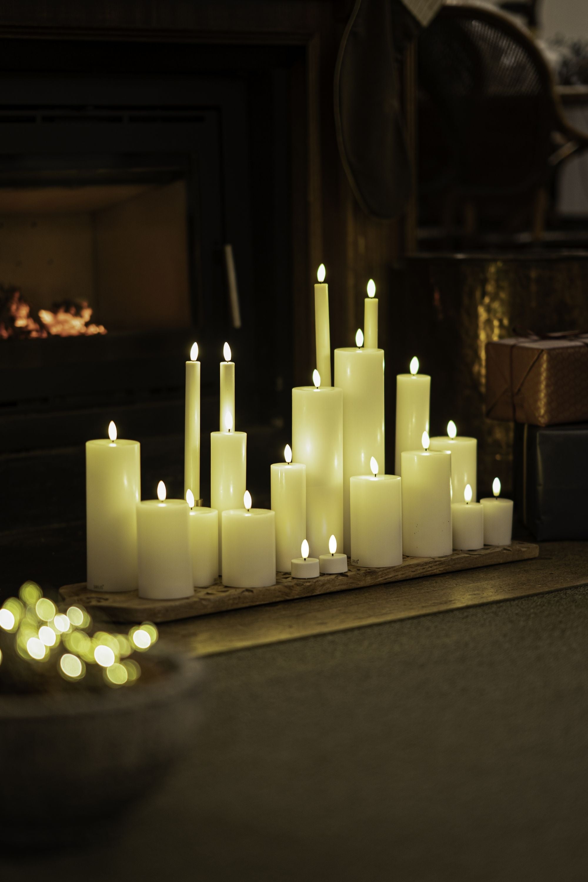 Sirius Sille可充电LED蜡烛白色，Ø7,5xH25 cm