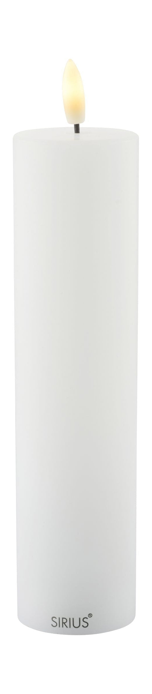 Sirius Sille ladattava LED -kynttilä valkoinen, Ø5x H20 cm